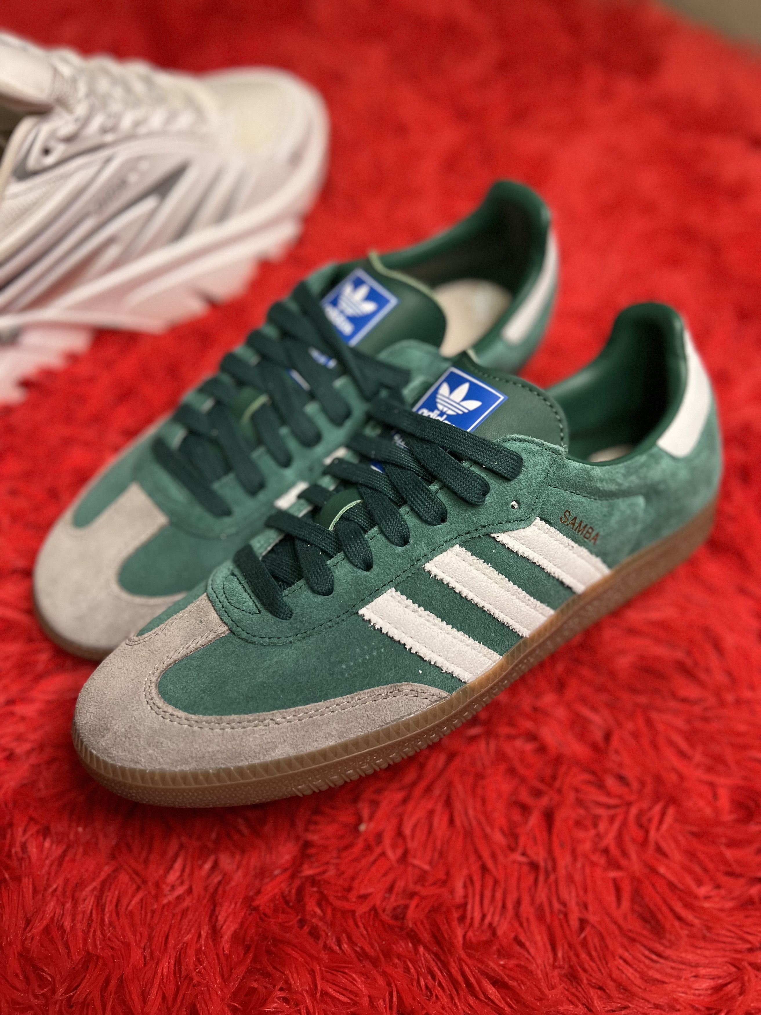 adidas gazelle silver green womens NOTITLE X SAMBA 'GREEN' – Blouherry
