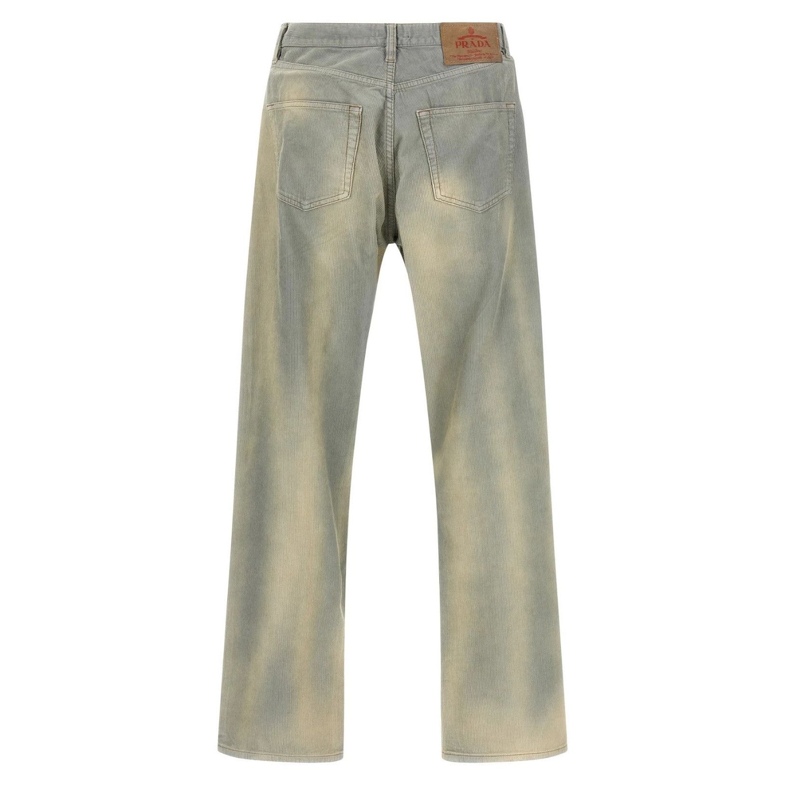 Prada PRADA Corduroy Light Blue Cotton Trousers New & Authentic (M Size US 34 / EU 50 - 2 Thumbnail