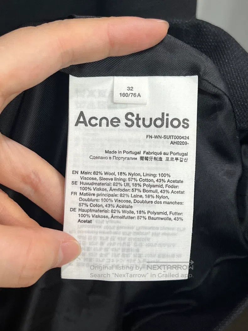 Acne Studios Acne Studios Oversized Collarless Blazer Size 4XL / US 24-26 - 4 Thumbnail