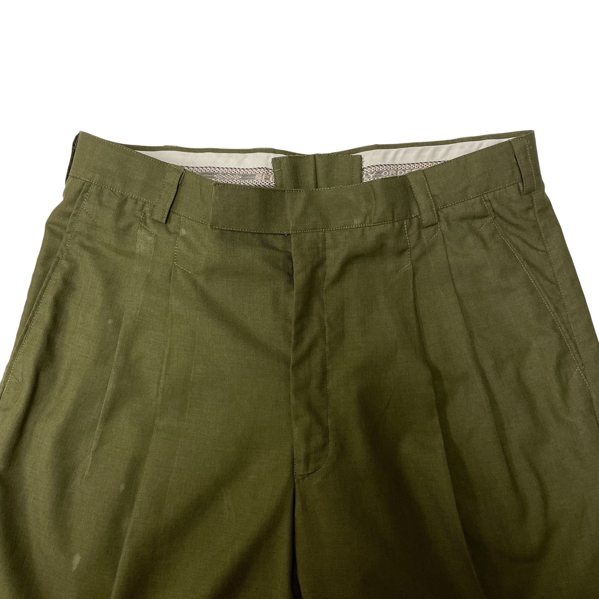 Other Vtg NL New Libas GREEN Dress Pants PLEATED Slacks Size US 34 / EU 50 - 3 Thumbnail