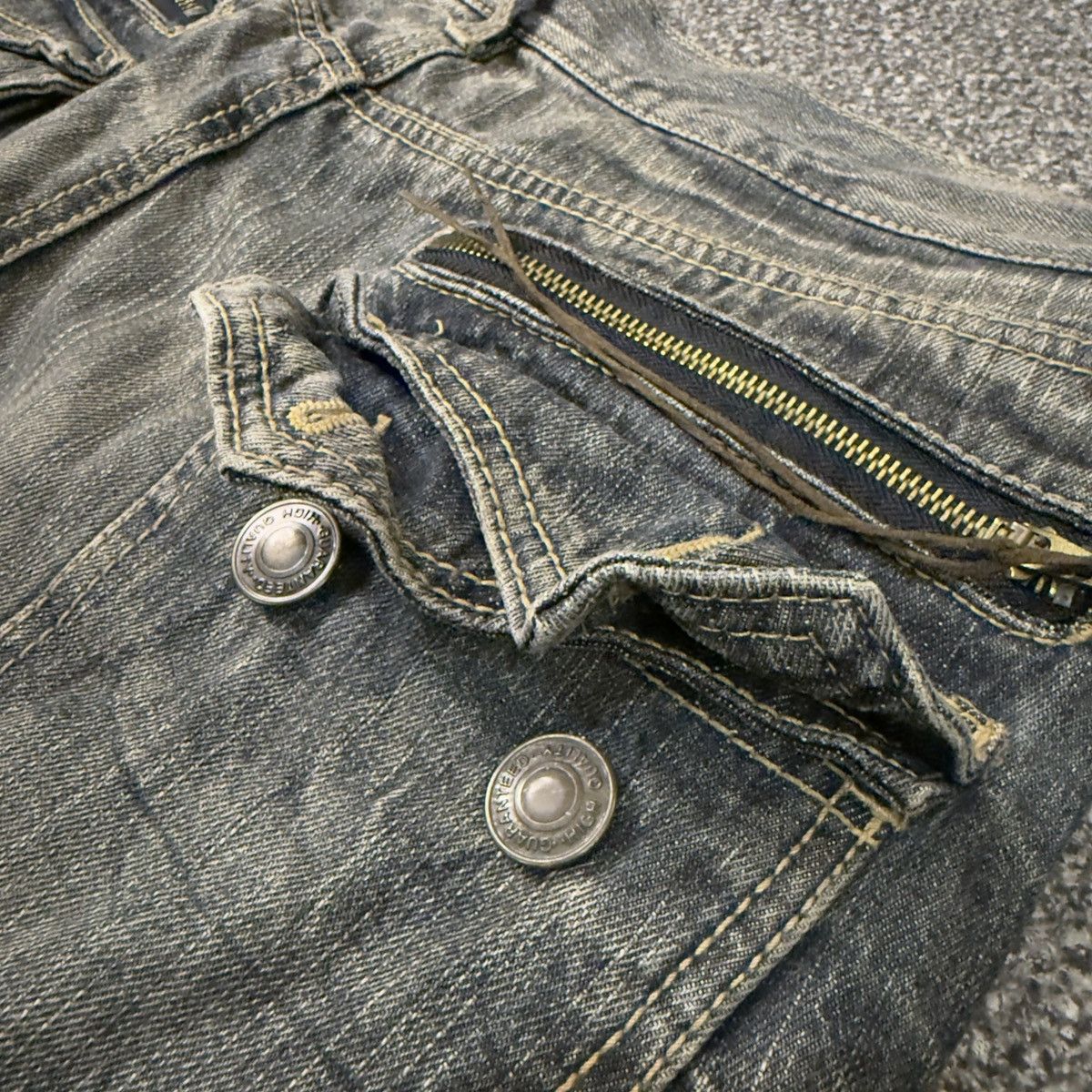 Hysteric Glamour 🔥🇯🇵 Baggy Japanese Seditionaries Claw Mark Distressed Jeans Size US 36 / EU 52 - 9 Thumbnail