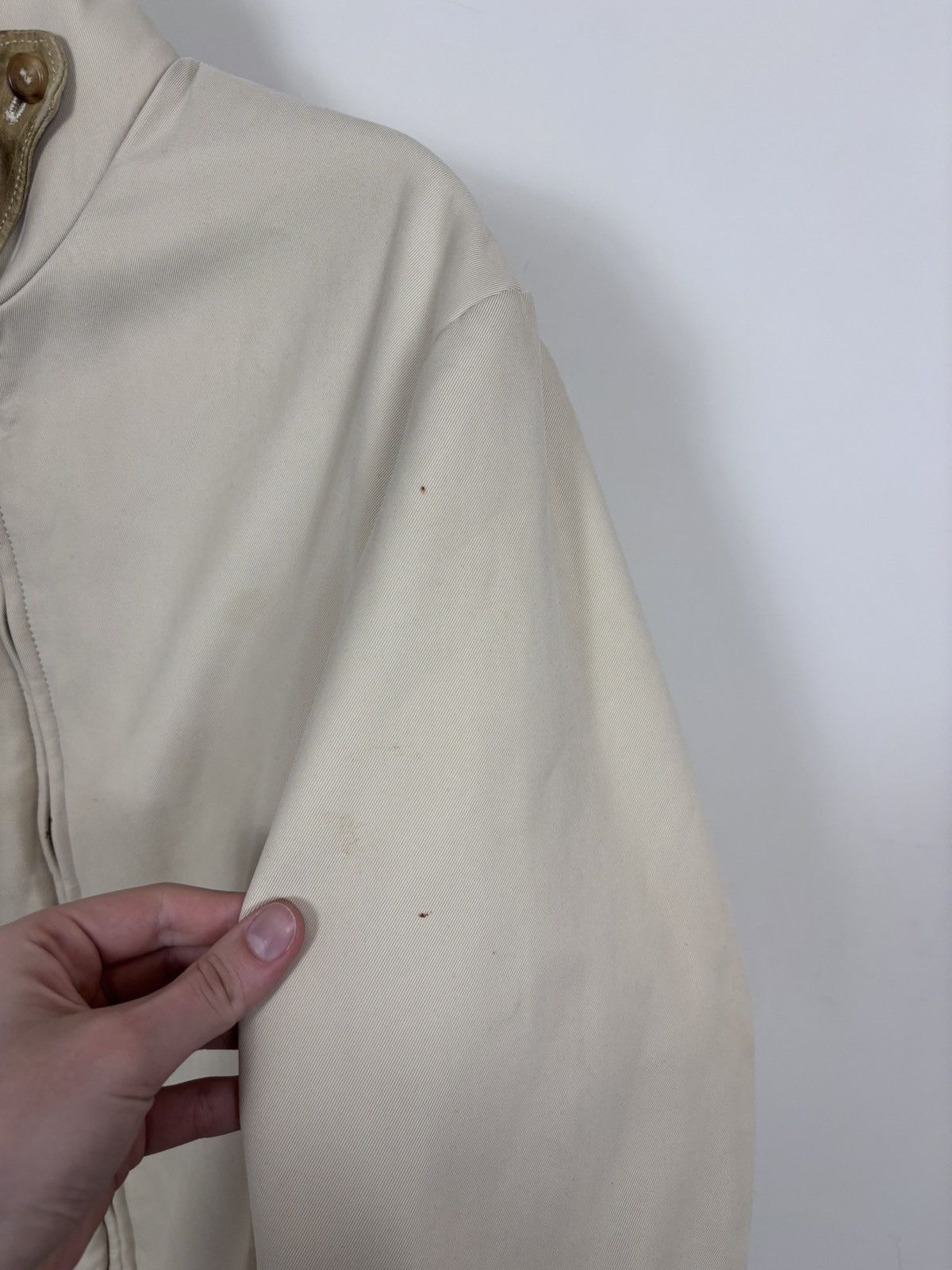 Alfred Dunhill Dunhill Men’s 2 in 1 Insulated Beige Collared Zip Up Jacket Size US M / EU 48-50 / 2 - 15 Thumbnail
