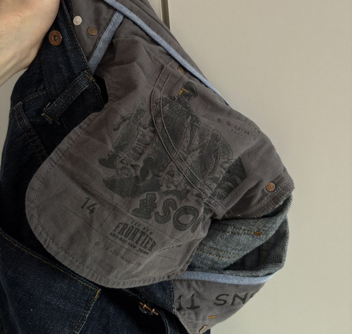 &SONS & SONS Denim Selvage Japanese Jeans Work Wear Engineered Size US 32 / EU 48 - 10 Thumbnail