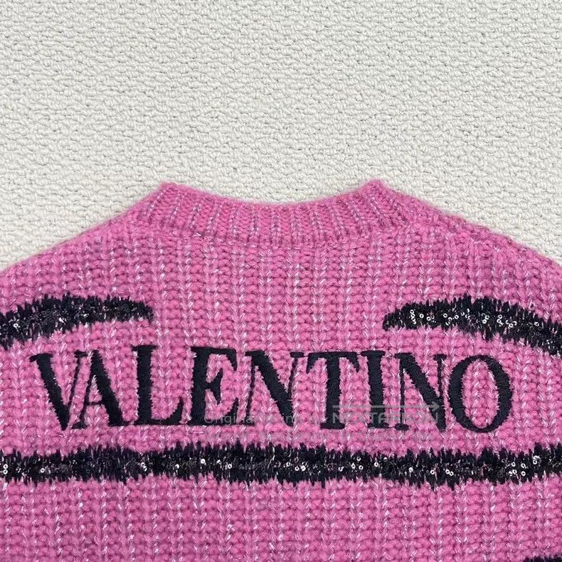 Valentino Valentino Pink embroidered sweater Size XS / US 0-2 / IT 36-38 - 4 Thumbnail