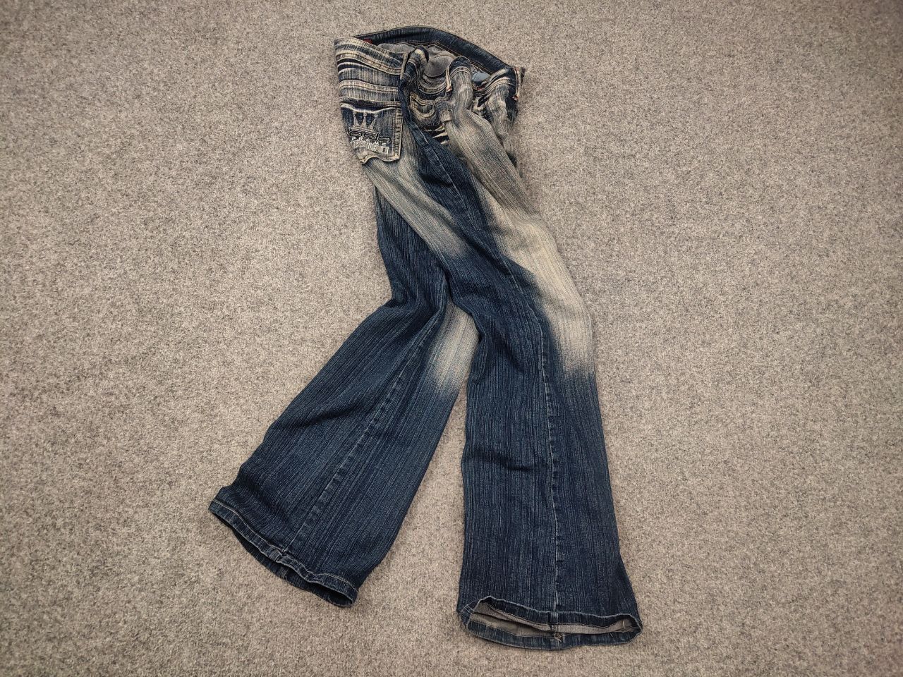 Le Grande Bleu (L.G.B.) Vintage Eclix le Grand Bleu Y2K Flared Jeans hysteric Size US 34 / EU 50 - 2 Thumbnail