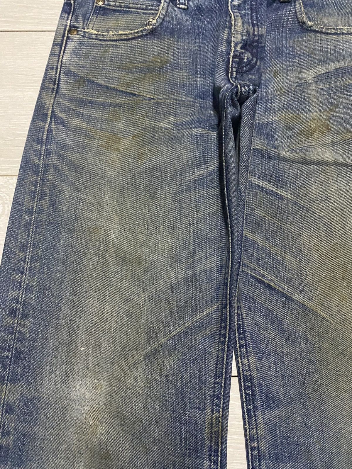 Lee × Number (N)ine Lee Riders Sanforized Dirty Wash Distressed Loose Jeans Size US 30 / EU 46 - 7 Thumbnail