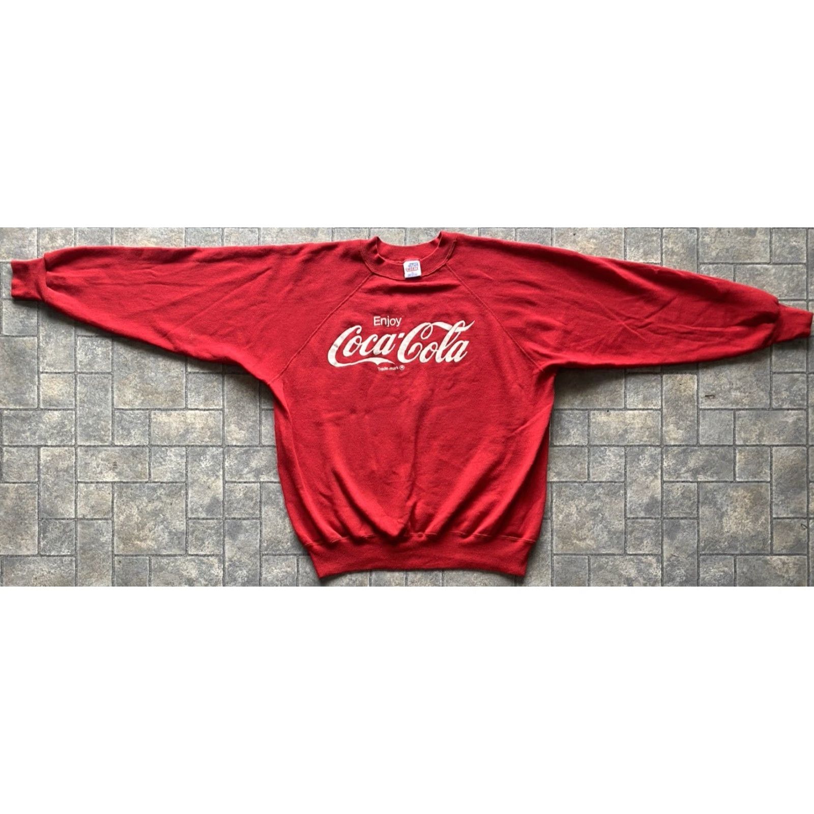 Vintage VINTAGE ULTRA SWEATS Sweatshirt Red 80s 90s Made in USA Men XL Long Sleeve Pullover Mens 90s 80s Coca Cola Theme Size US XL / EU 56 / 4 - 2 Thumbnail