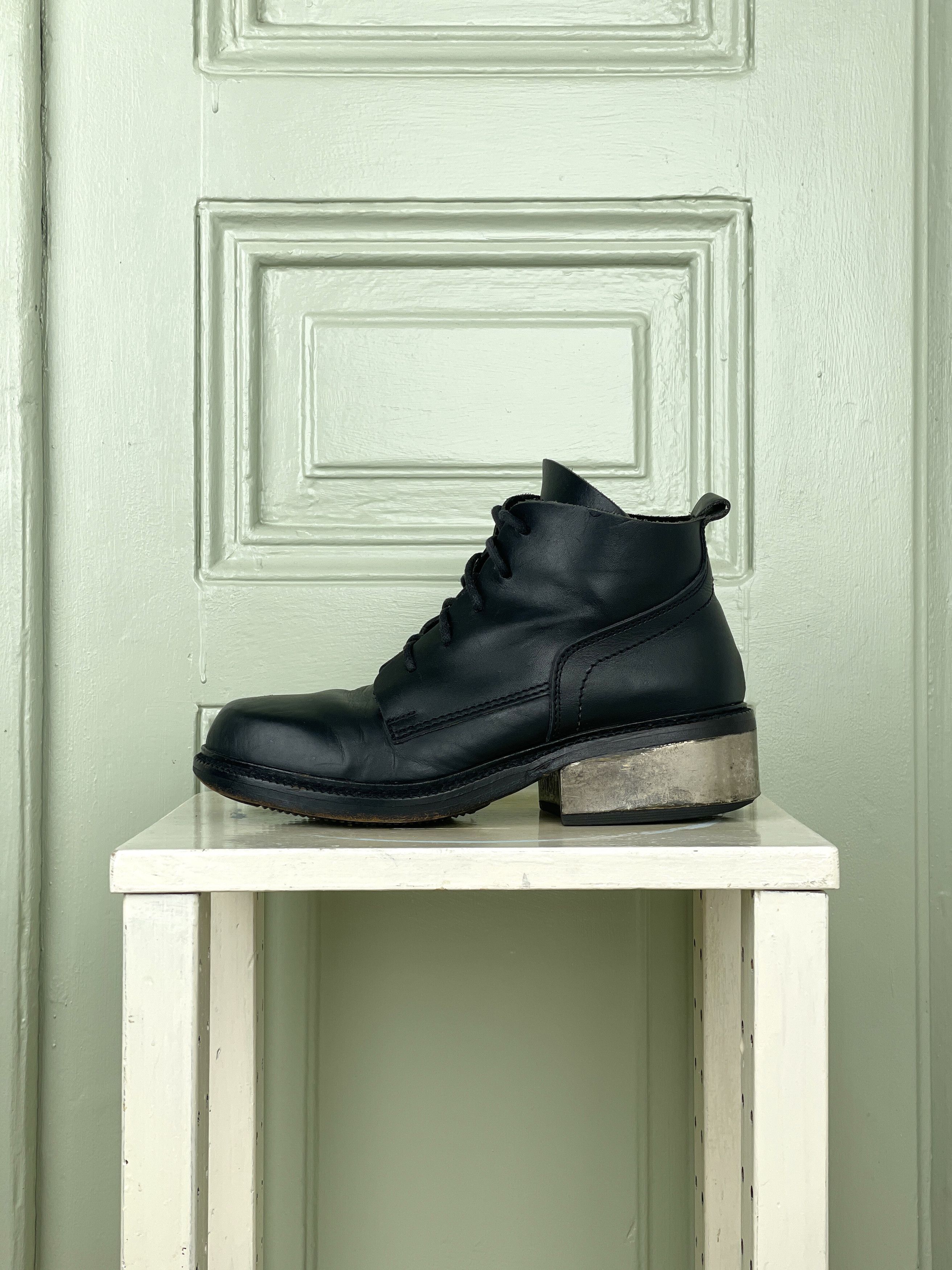 Dirk Bikkembergs 90s Metal Heel Ankle Boots