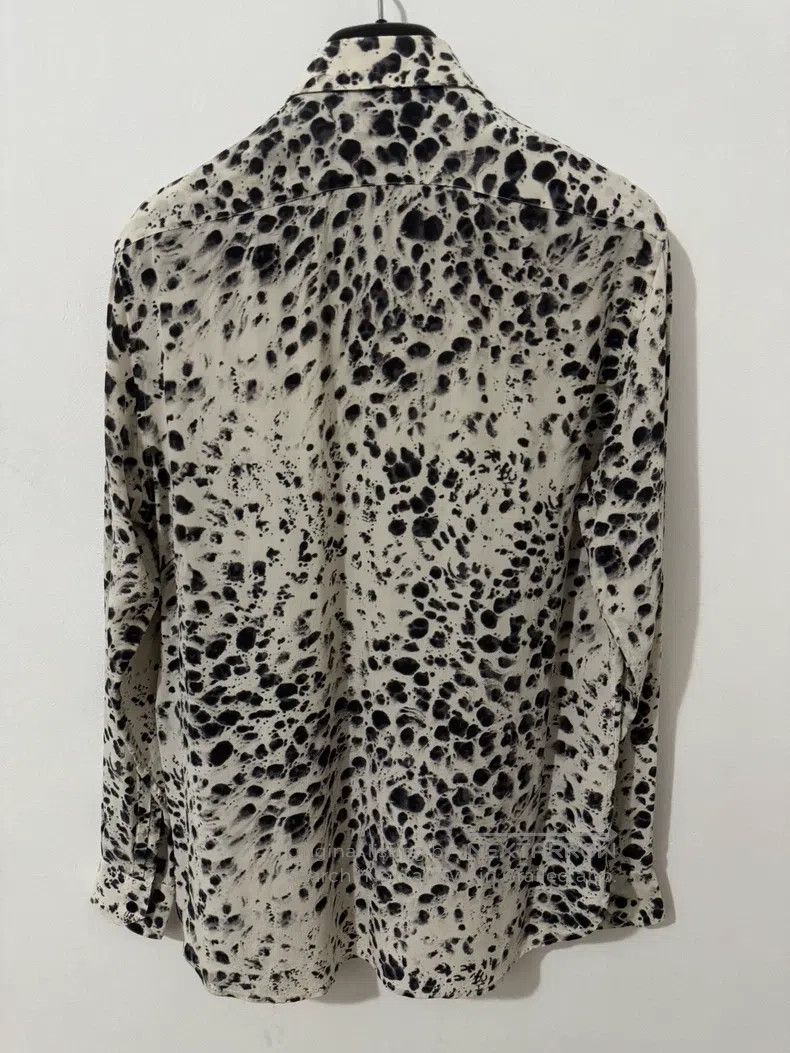 Saint Laurent Paris Saint Laurent Paris Mulberry Silk Artistic Ink Splash Polk Size XS / US 0-2 / IT 36-38 - 2 Thumbnail