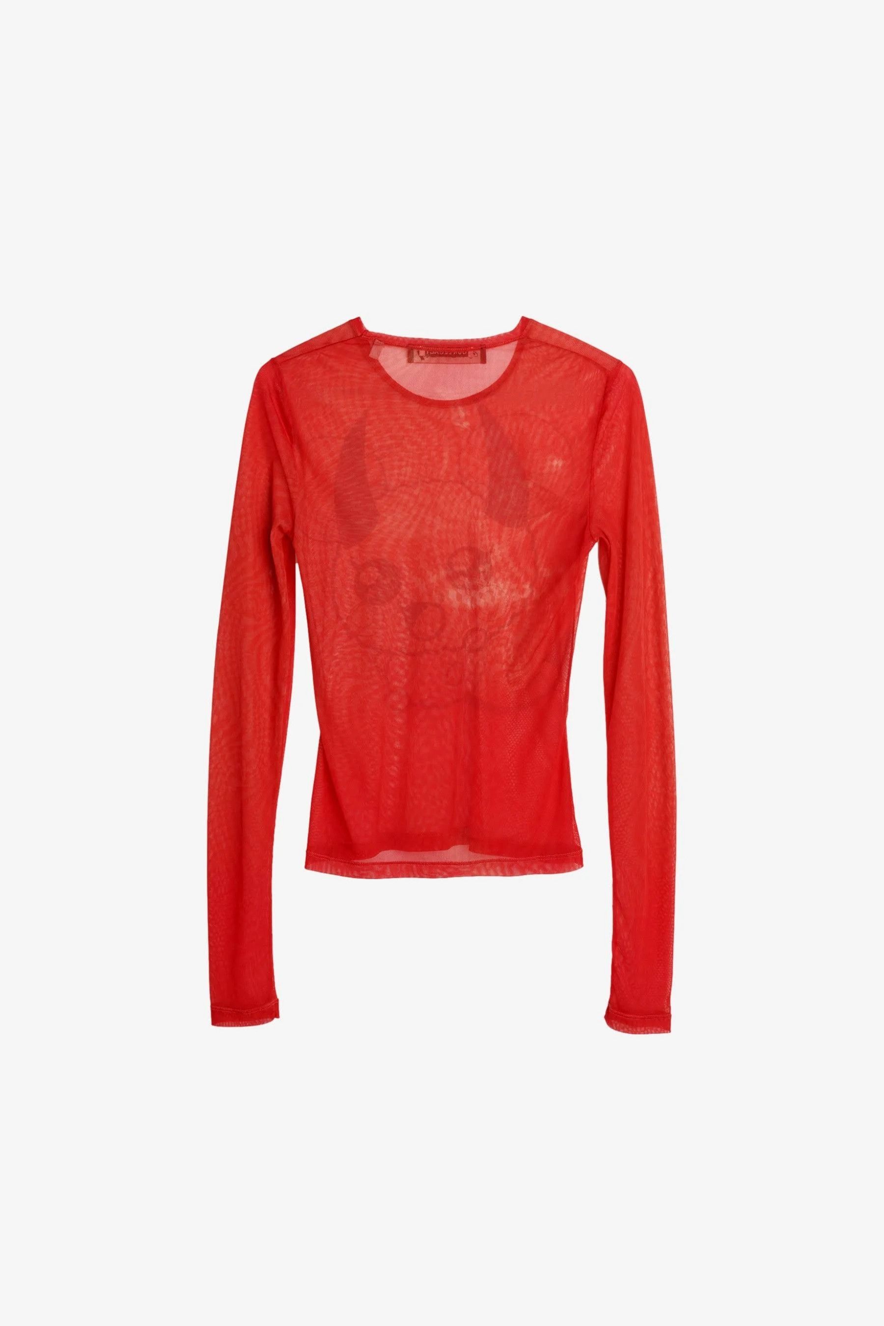 Our Legacy o1mle0524 Long Sleeve T-Shirt in Red Size XS / US 0-2 / IT 36-38 - 1 Thumbnail