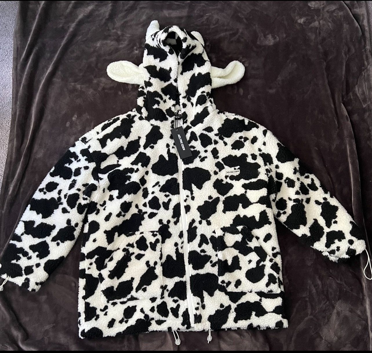Japanese Brand × Vintage Aelfric Eden Sherpa Fleece Jacket Zip Up Puffer Jackets Size US L / EU 52-54 / 3 - 1 Thumbnail