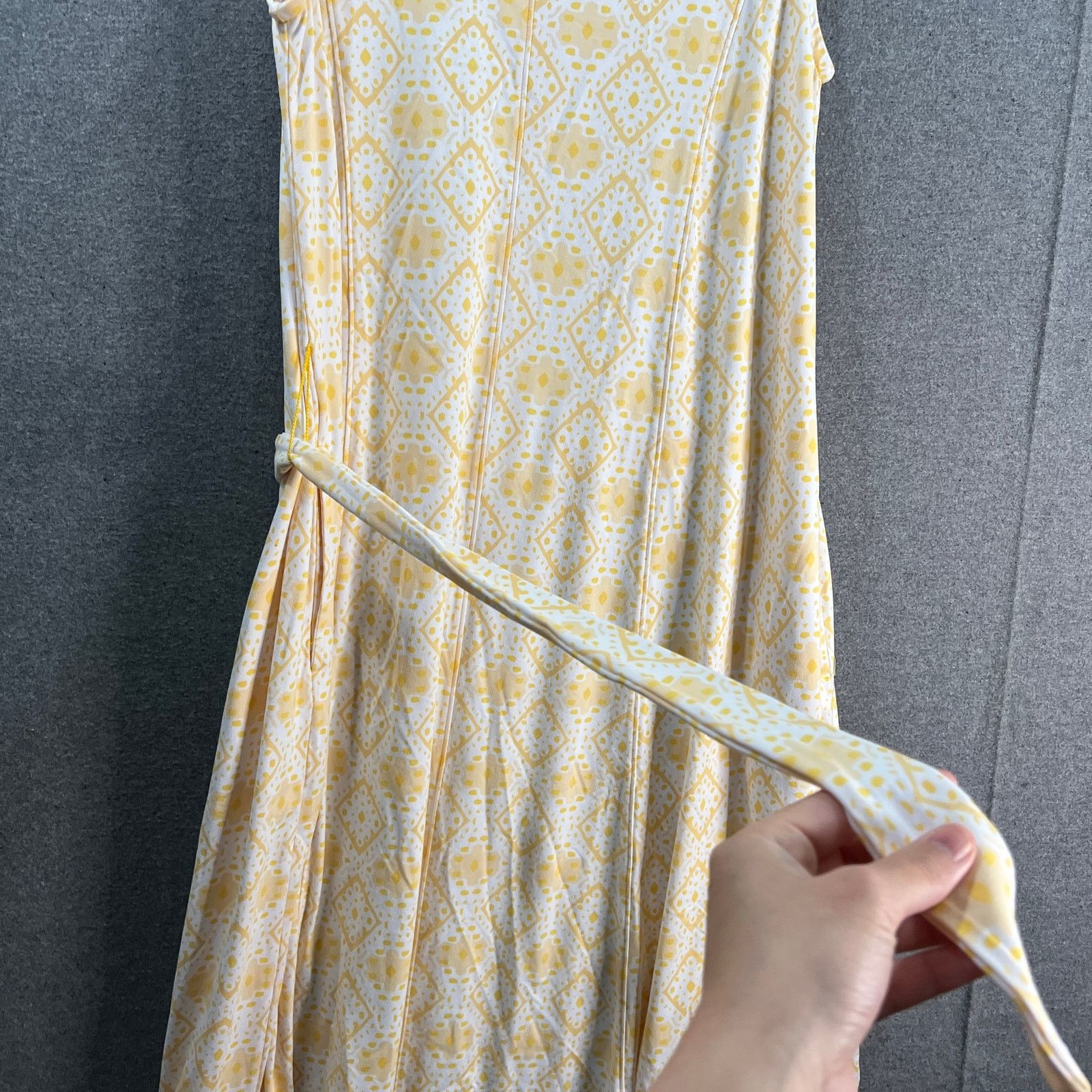 Other Cuddl Duds Petite Flexwear Paneled Maxi Dress Yellow Size S / US 4 / IT 40 - 7 Thumbnail