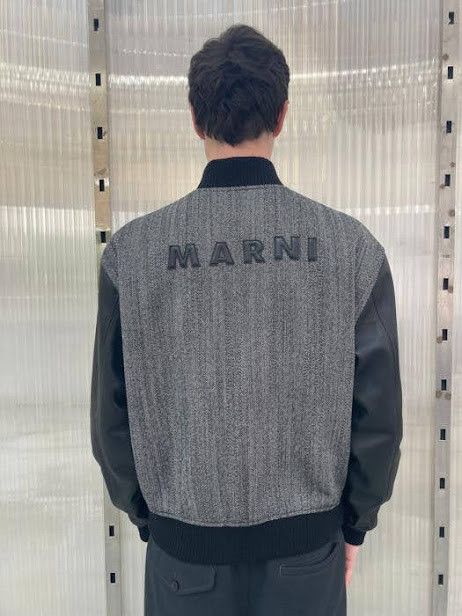 Marni oc11z0525 Paneled Bomber Jacket in Black Size US M / EU 48-50 / 2 - 2 Thumbnail