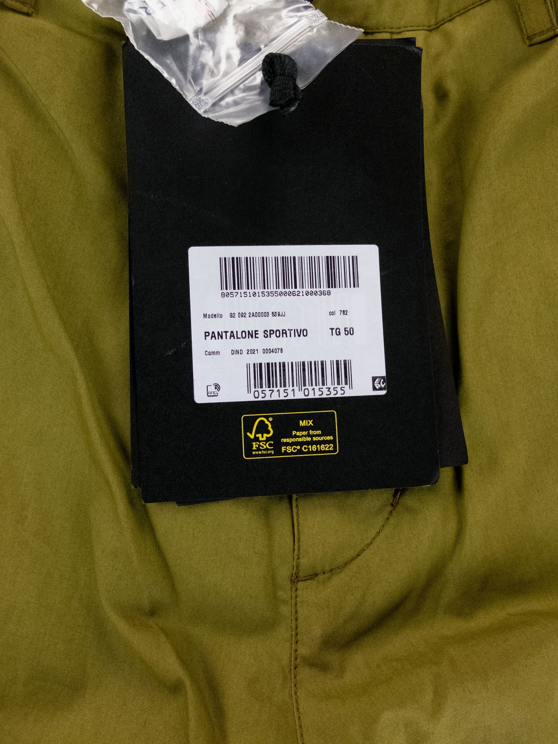 Moncler MONCLER GENIUS 1952 green blue cotton & shell panel pants 34 Size US 34 / EU 50 - 7 Thumbnail