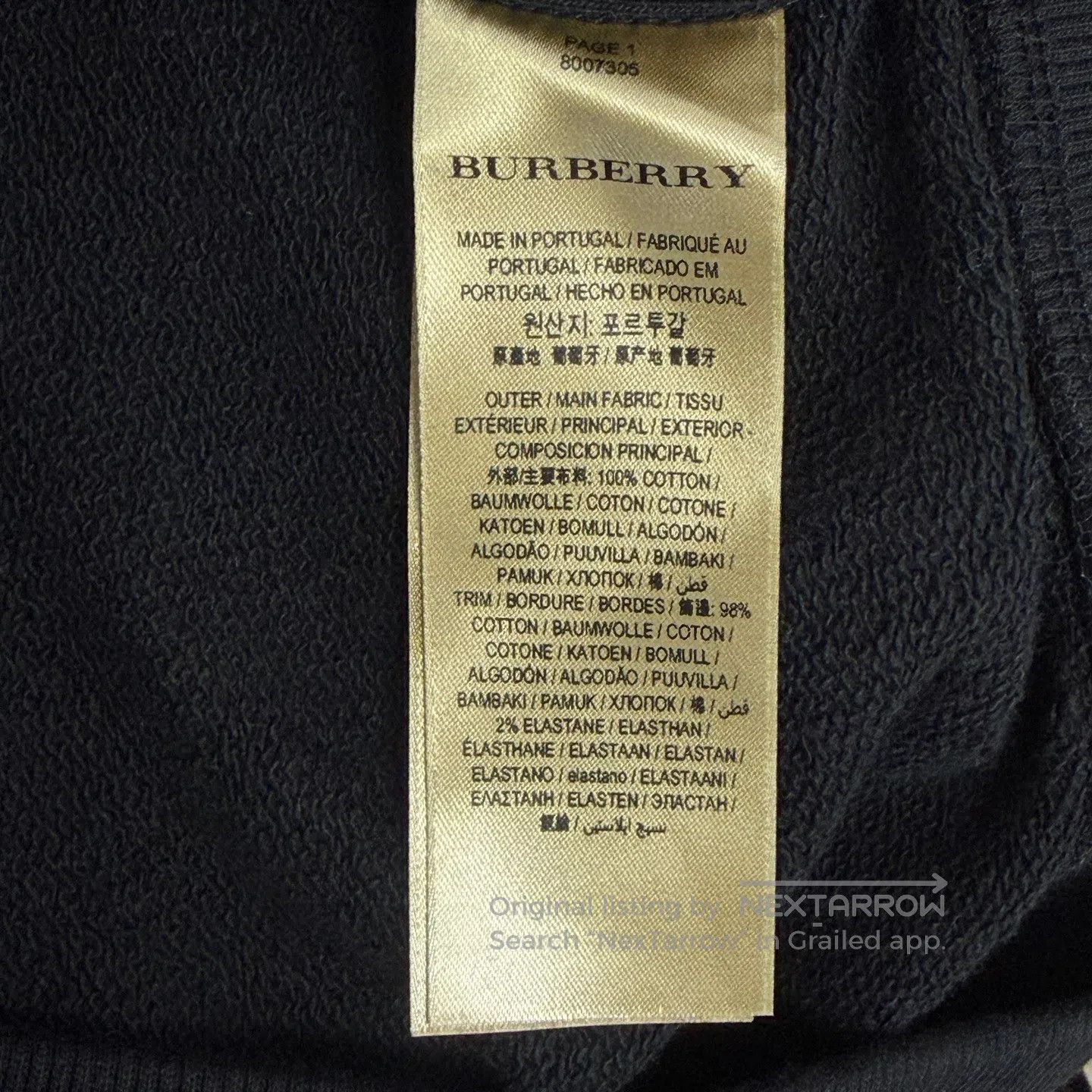 Burberry Burberry Wheat Ear Logo Hoodie| Size US XXL / EU 58 / 5 - 6 Thumbnail