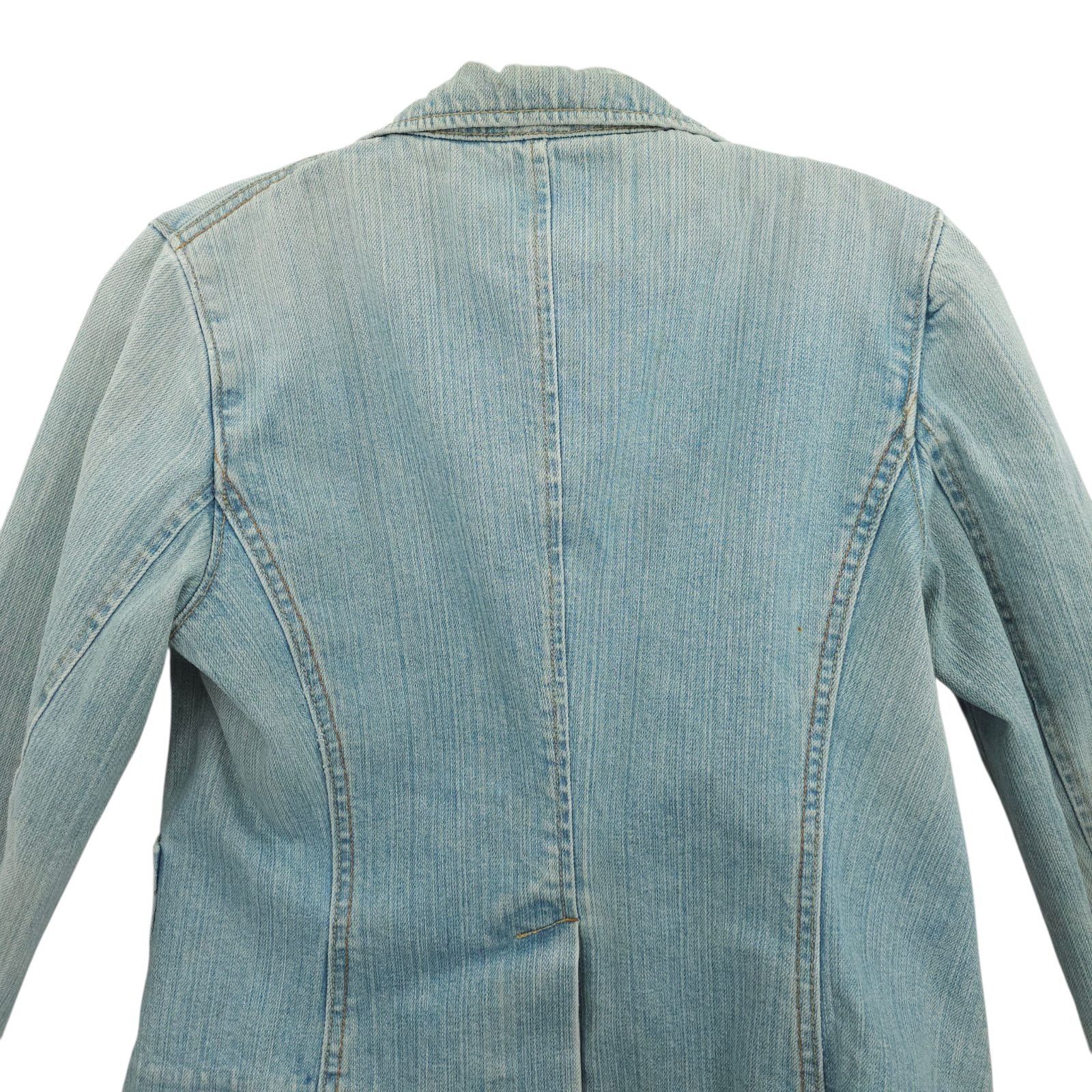 Gap GAP Denim Blazer Jacket Womens 2 READ Y2K Indie Light Wash Size XS / US 0-2 / IT 36-38 - 13 Thumbnail