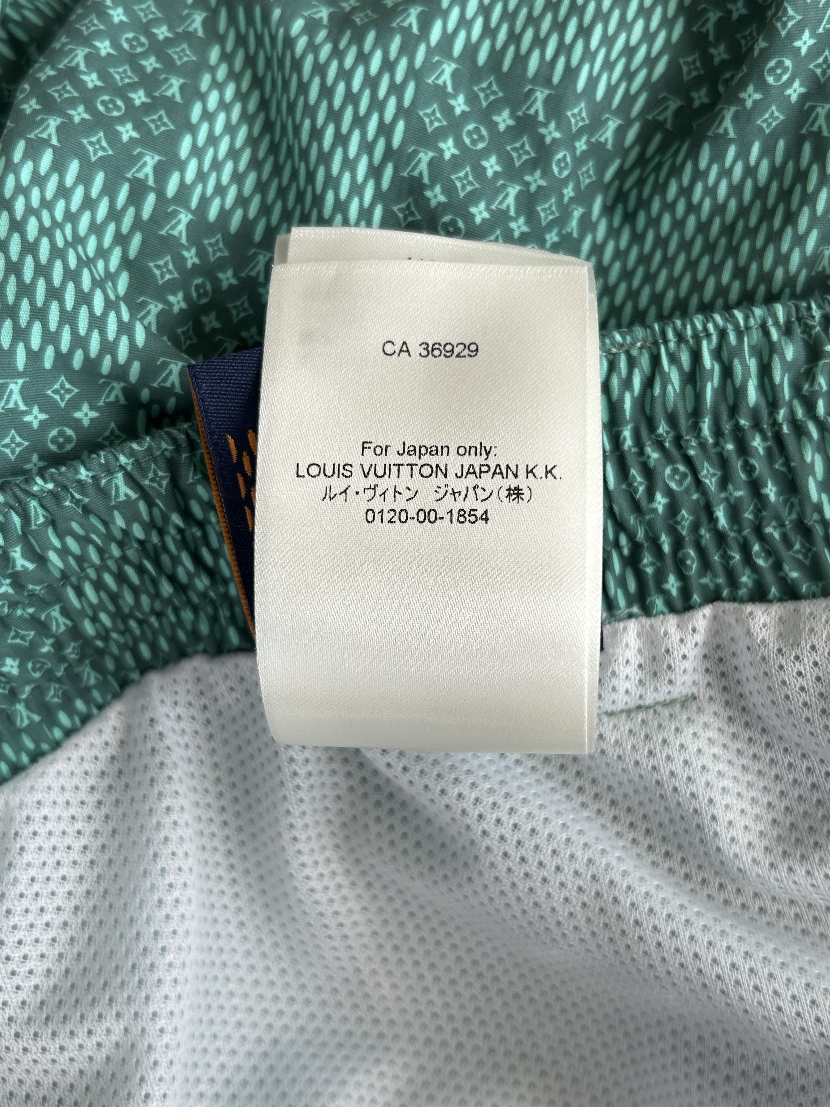 Louis Vuitton Louis Vuitton Green Damier Swimshorts Size US 38 / EU 54 - 9 Thumbnail