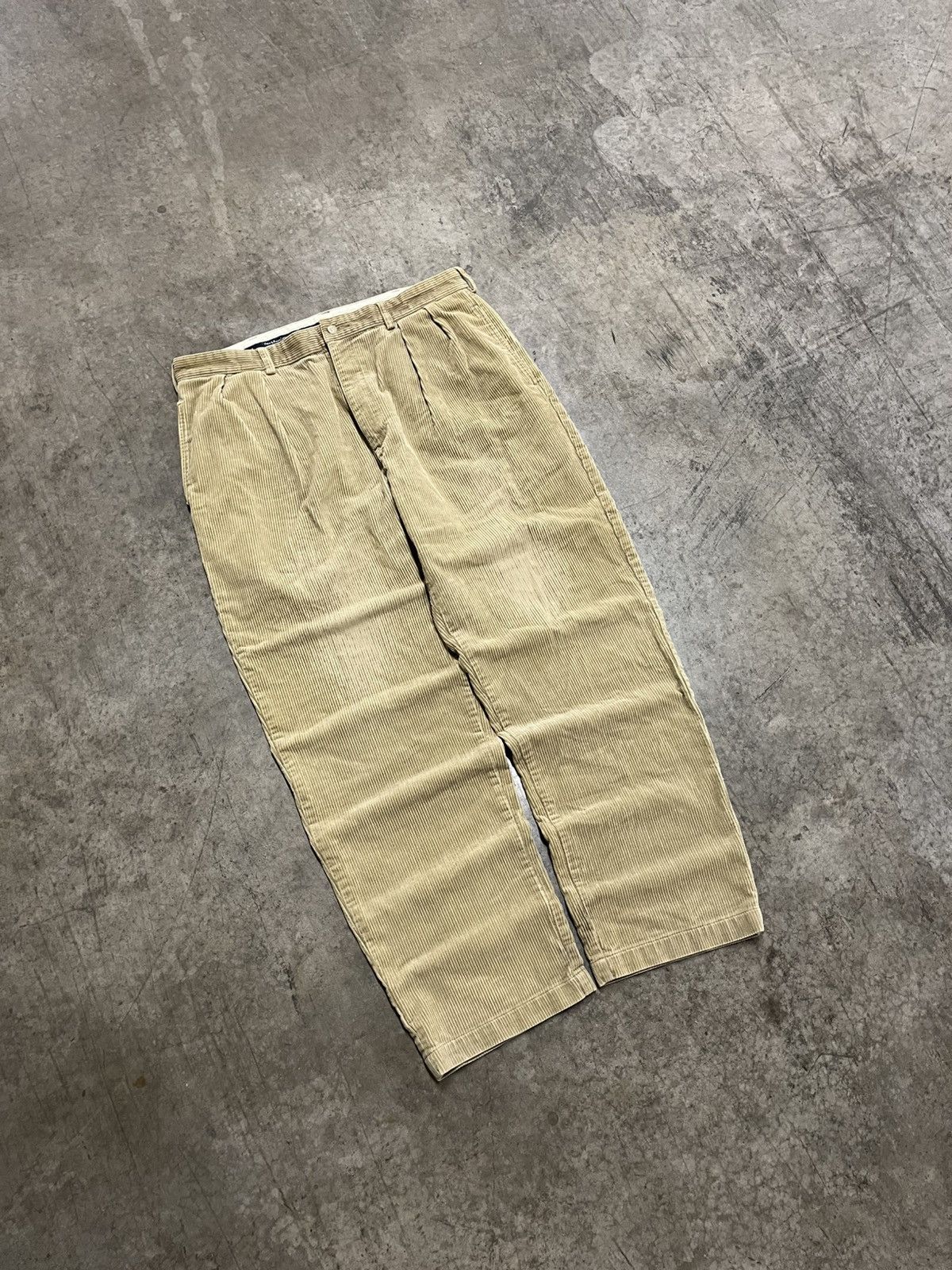 Polo Ralph Lauren × Vintage Polo Ralph Lauren vintage corduroy pants baggy preppy skater Size US 36 / EU 52 - 4 Thumbnail
