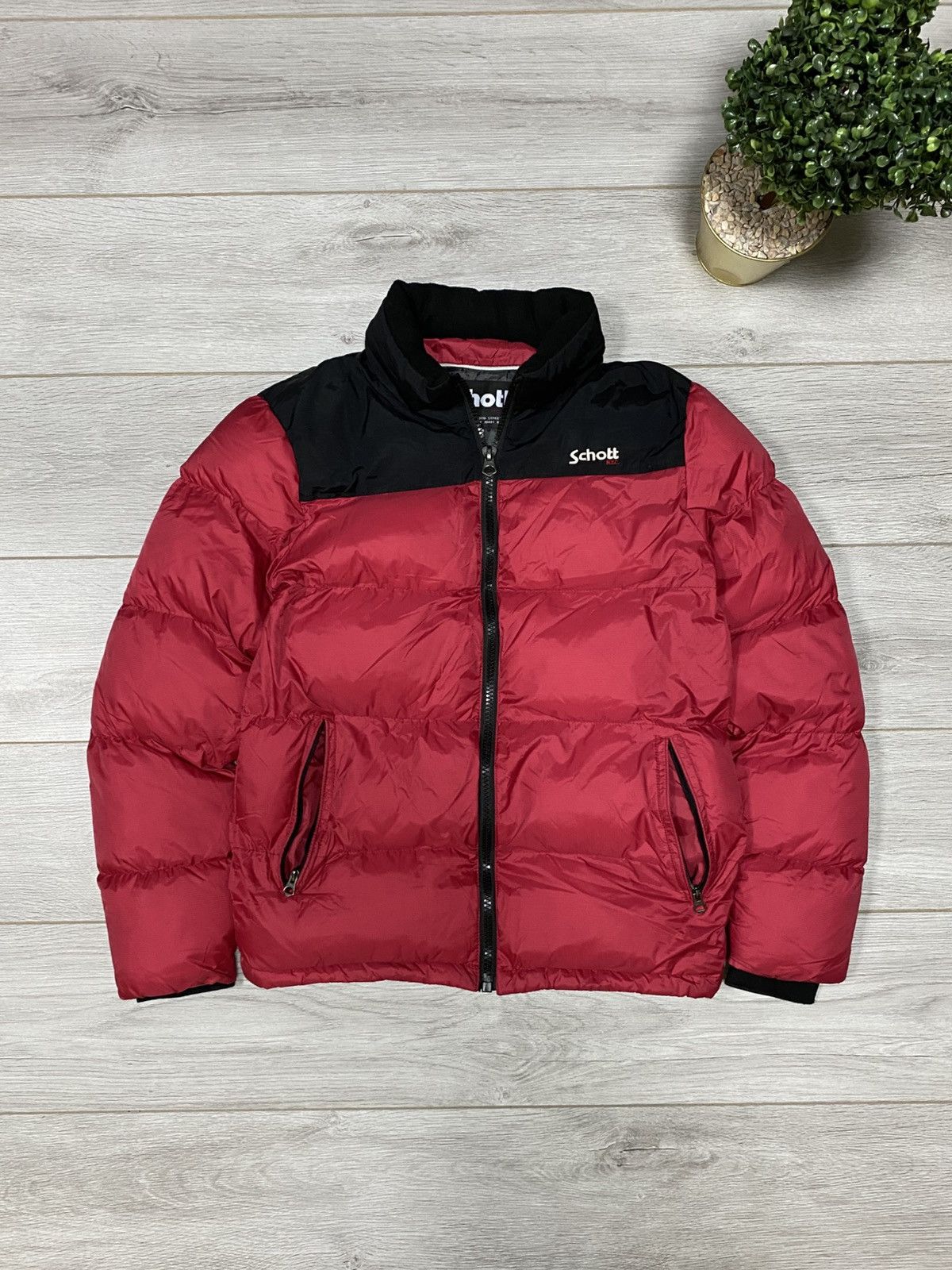 Schott Schott puffer jacket zip Size US S / EU 44-46 / 1 - 1 Thumbnail