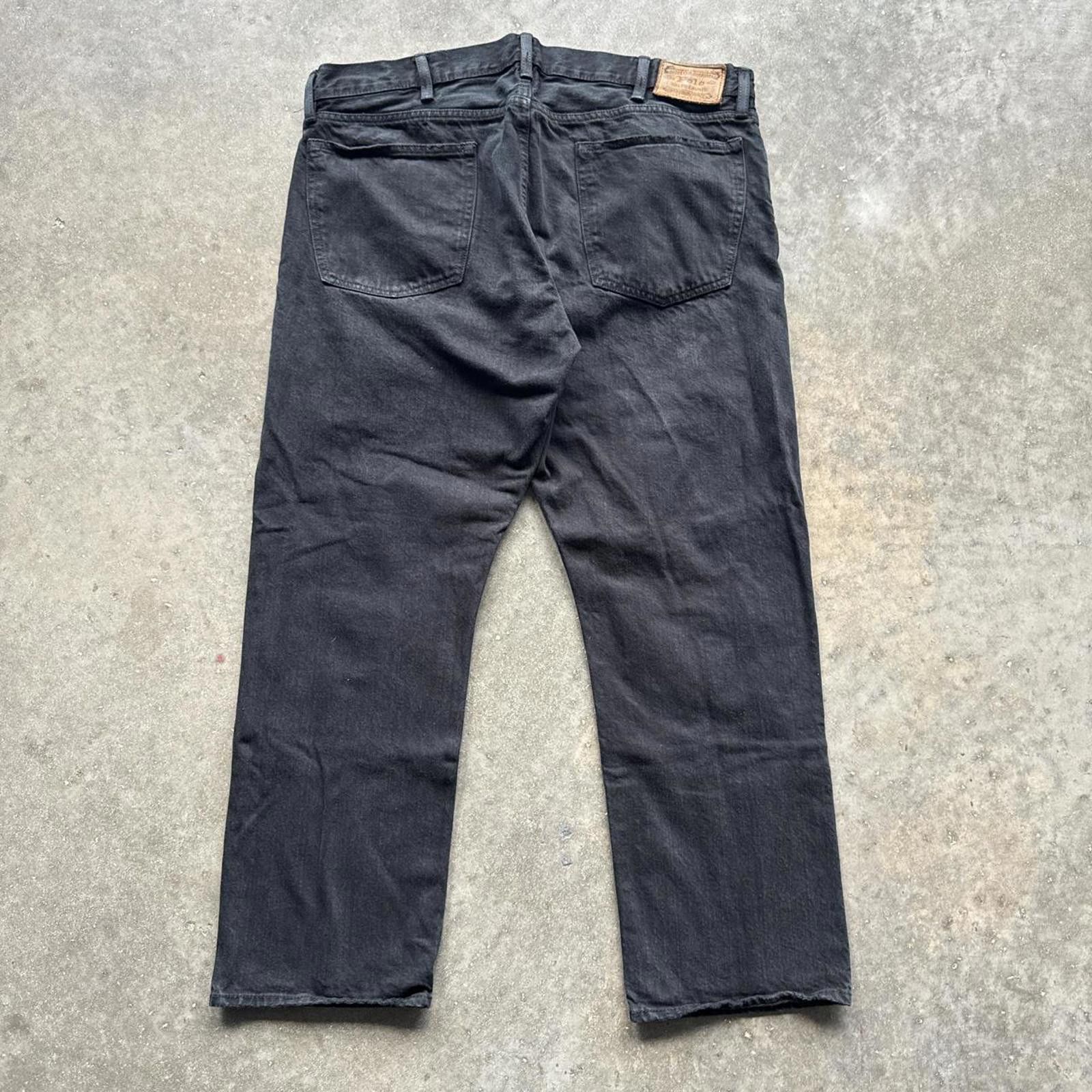 Levi's Polo Ralph Lauren Black Jeans With Red Embroidery Pocket Hit Size US 38 / EU 54 - 2 Thumbnail