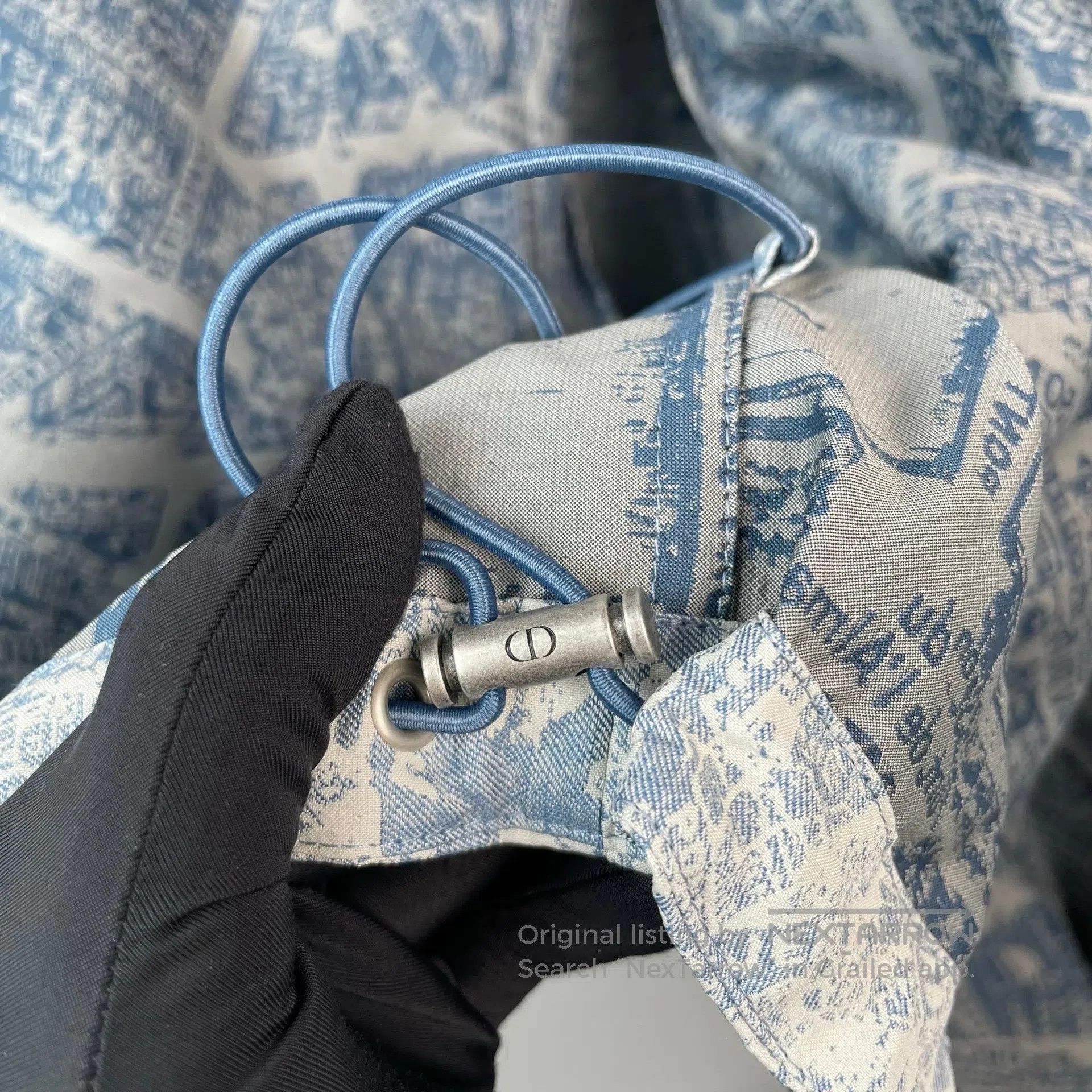 Dior Dior Light Grey-Blue Paris Map Windbreaker Jacket with Hoo Size US M / EU 48-50 / 2 - 9 Thumbnail