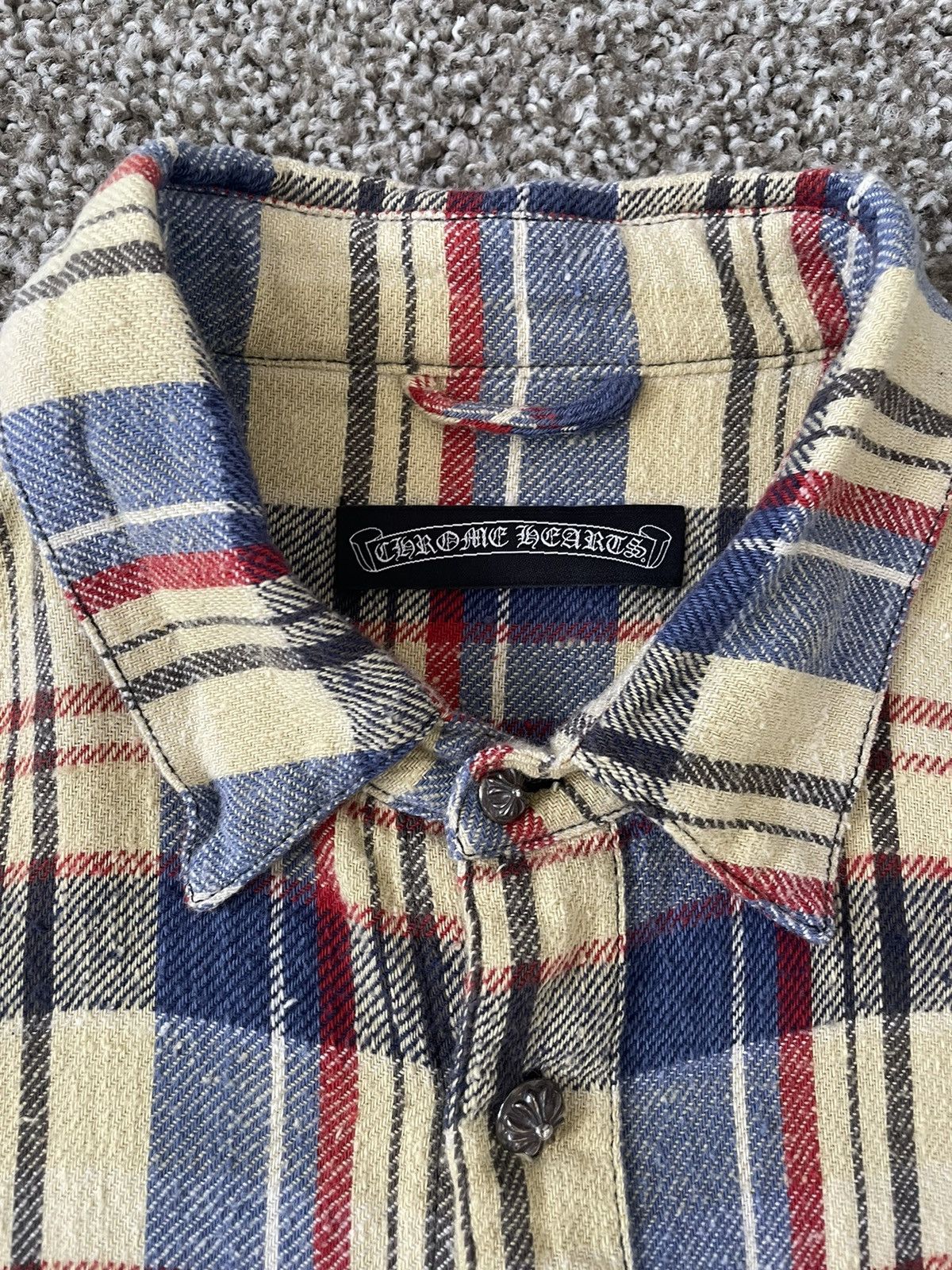 Chrome Hearts Chrome Hearts Leather Patched Flannel Size US M / EU 48-50 / 2 - 7 Thumbnail