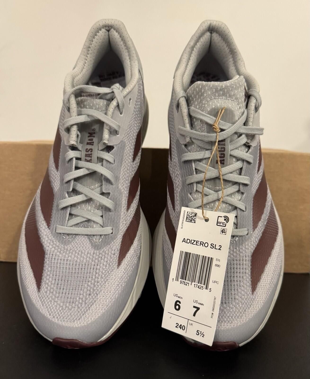 Adidas Size 6 - adidas Adizero SL2 Collegiate Pack - Texas A&M Size US 6 / EU 39 - 4 Thumbnail