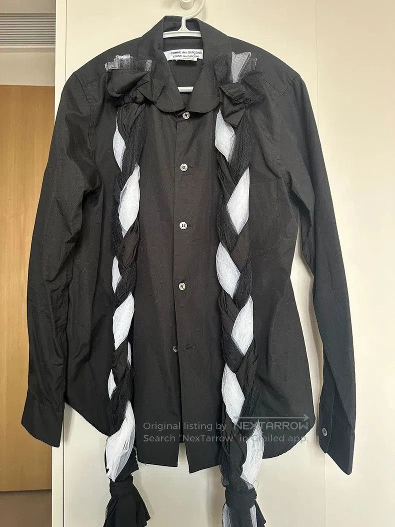 Comme des Garcons comme des garçons braided black shirt . Size US S / EU 44-46 / 1 - 1 Thumbnail