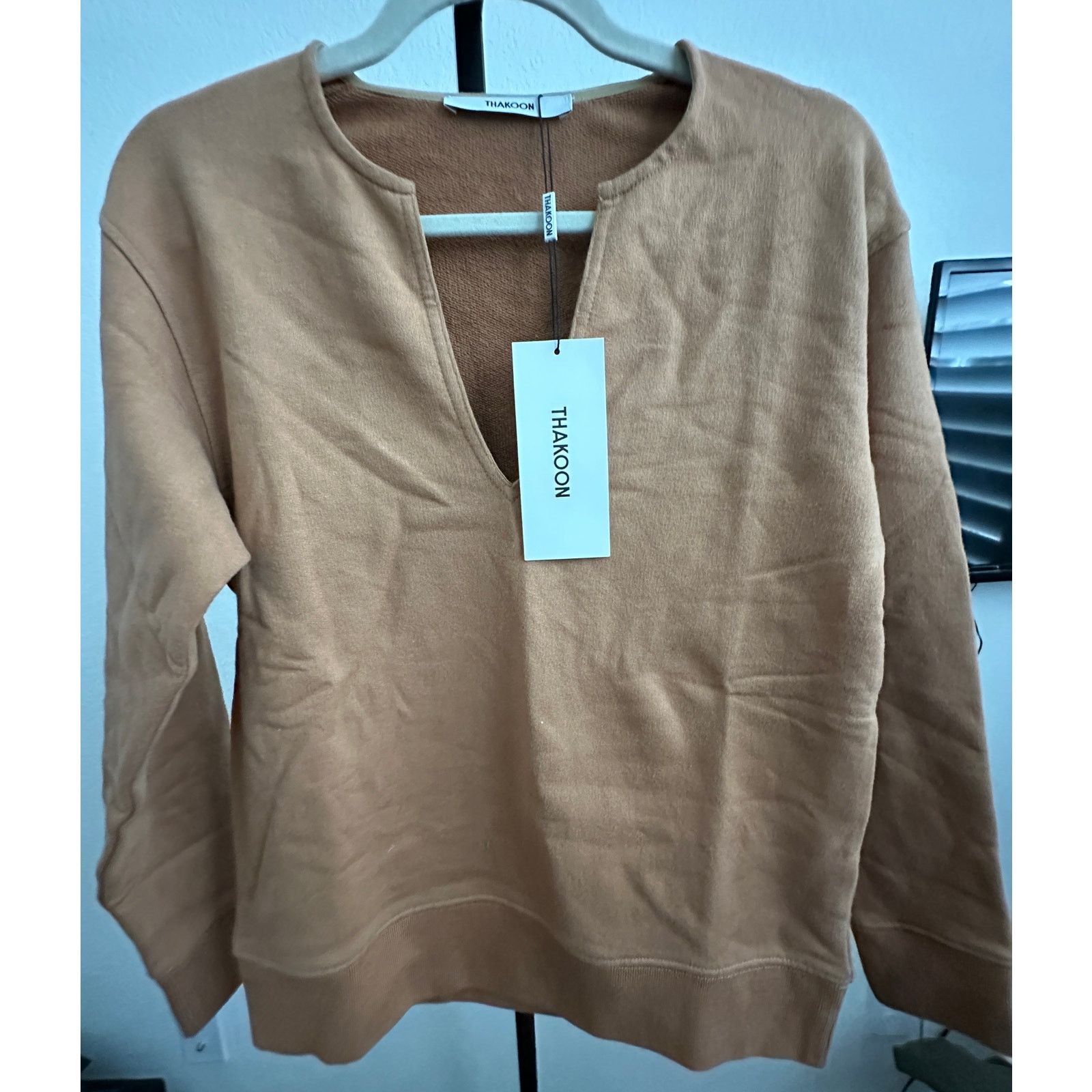 THAKOON Thakoon | Deep V Sweatshirt Size XS / US 0-2 / IT 36-38 - 3 Thumbnail
