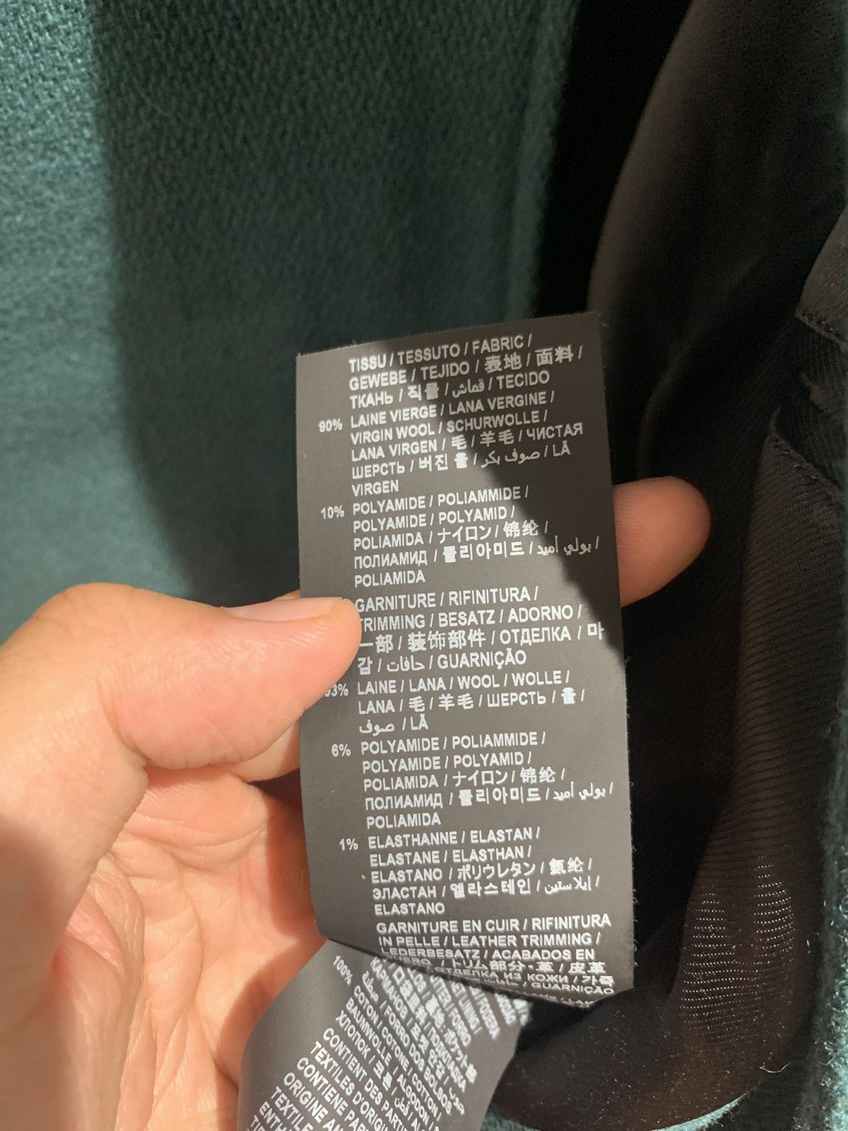 Saint Laurent Paris Saint Laurent 2021SS California green teddy Size US S / EU 44-46 / 1 - 5 Thumbnail