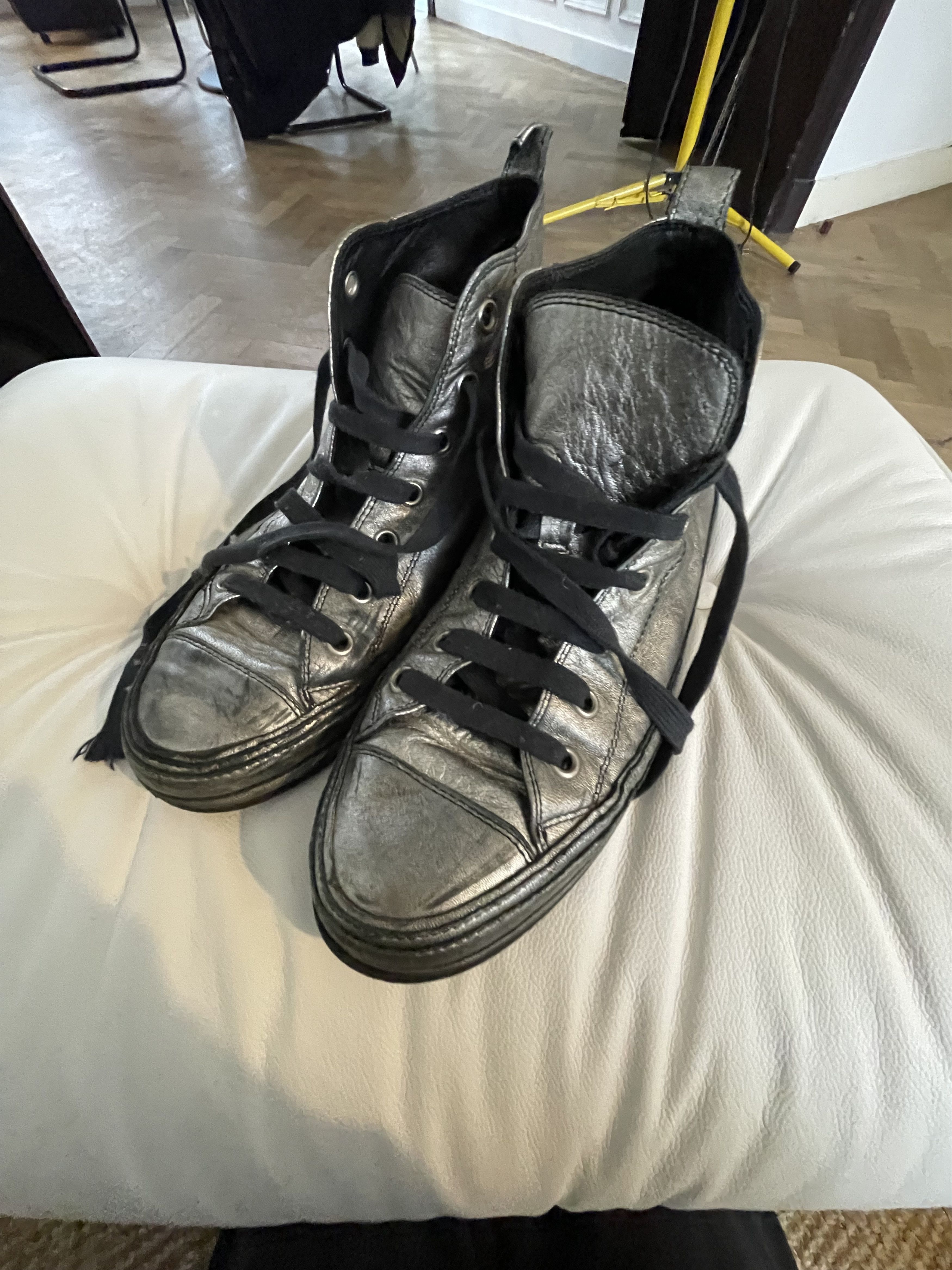 Ann Demeulemeester Ann de Meulemeester - silver sneakers Size US 11 / EU 44 - 1 Thumbnail