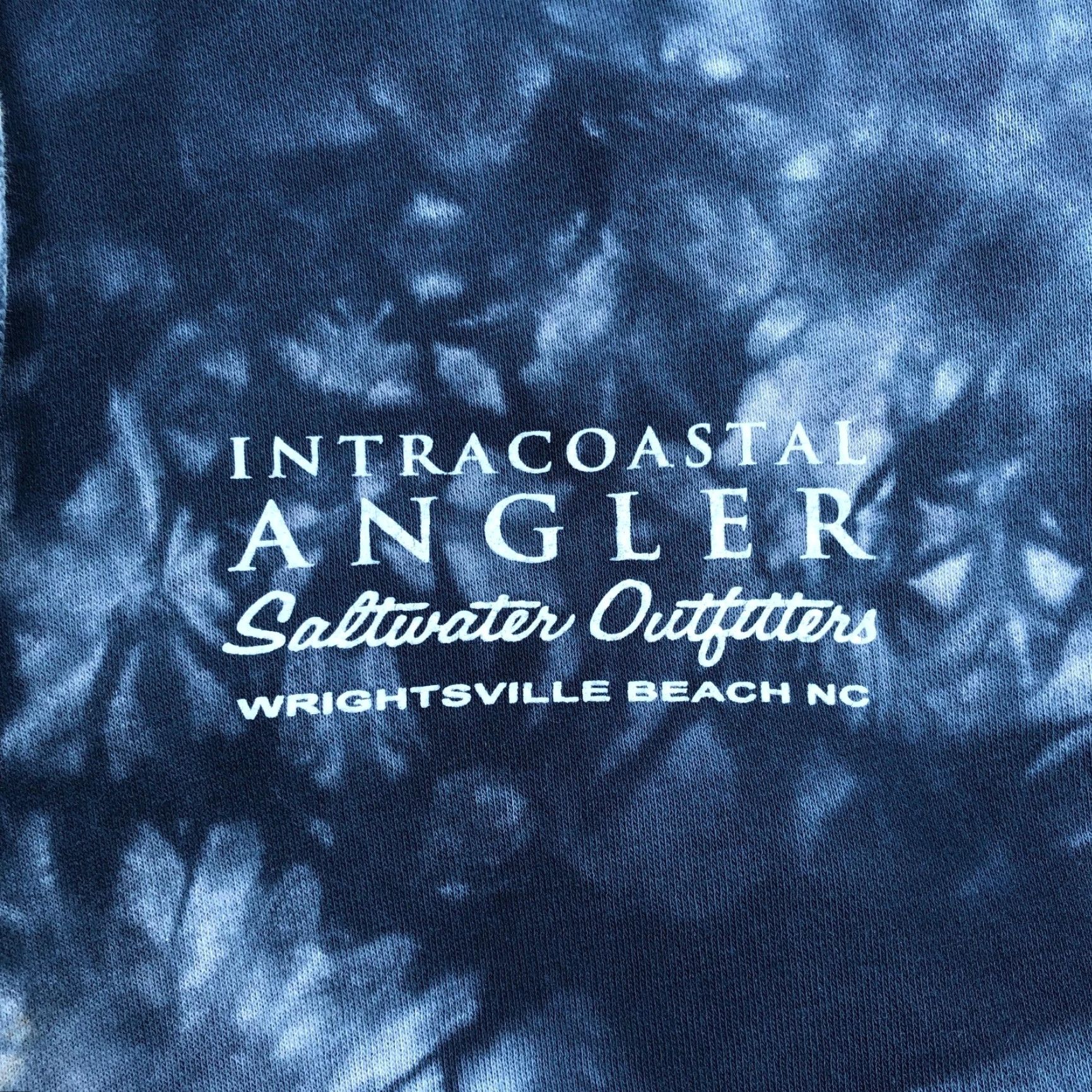 Vintage IntraCoastal Angler Hoodie Men's S Tie-Dye Blue Graphic Print Pullover Sweatshirt NC Size US S / EU 44-46 / 1 - 4 Thumbnail