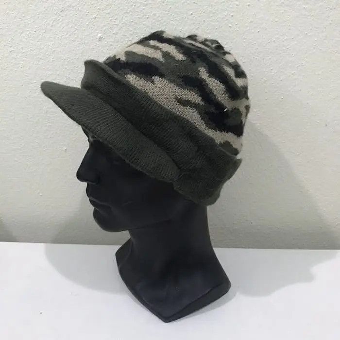 Other Vintage Made In USA Army Beanie Hat Size ONE SIZE - 2 Thumbnail