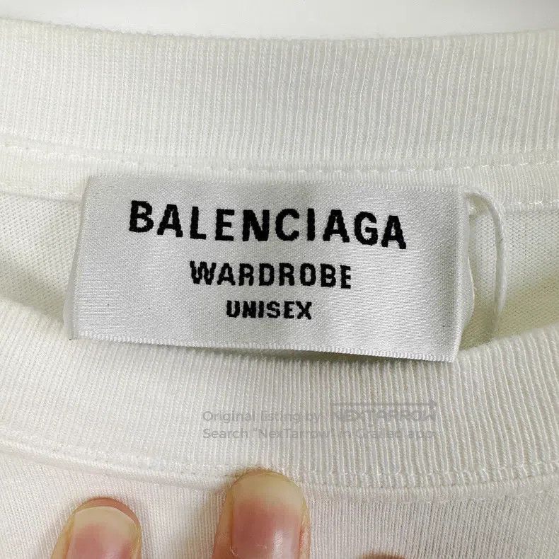 Balenciaga Balenciaga Chest Mosaic Logo Printed White Round Neck T-Sh Size US XS / EU 42 / 0 - 4 Thumbnail