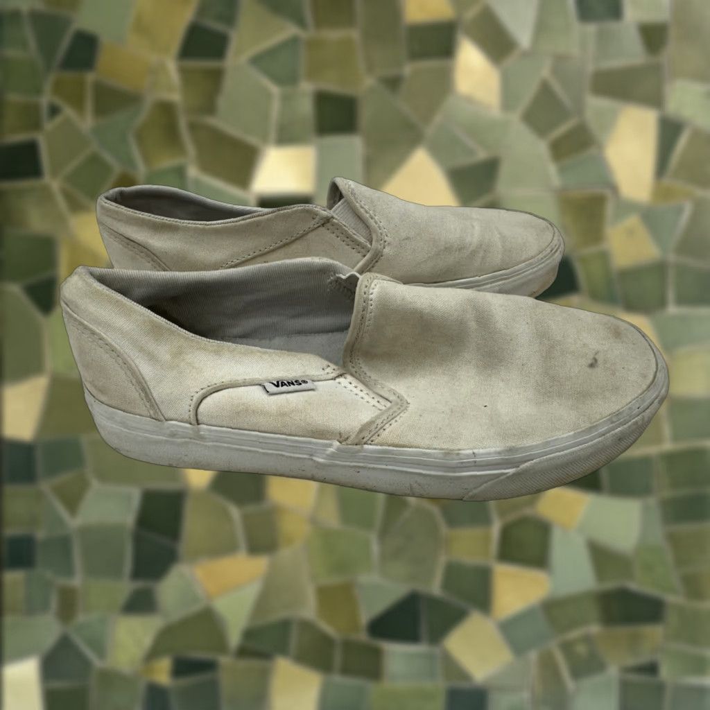 Vans Vans Off The Wall Sneakers Women Size 7.5 White Skateboard Slip On Size US 8 / IT 38 - 1 Thumbnail