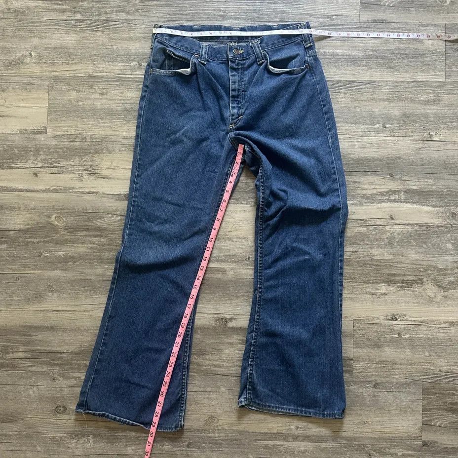 Lee Vintage 70s Lee Flared Bell Bottom Denim Jeans Size 32x30 Size US 32 / EU 48 - 8 Thumbnail