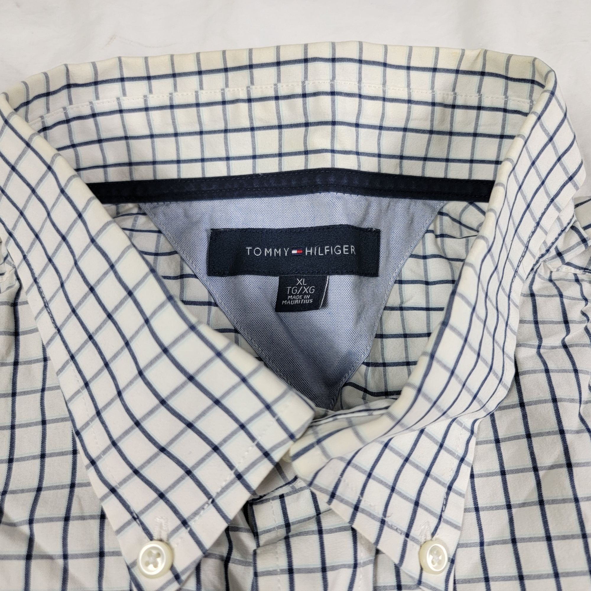 Tommy Hilfiger Tommy Hilfiger Mens XL White Checkered Short Sleeve Shirt Ca Size US XL / EU 56 / 4 - 3 Thumbnail
