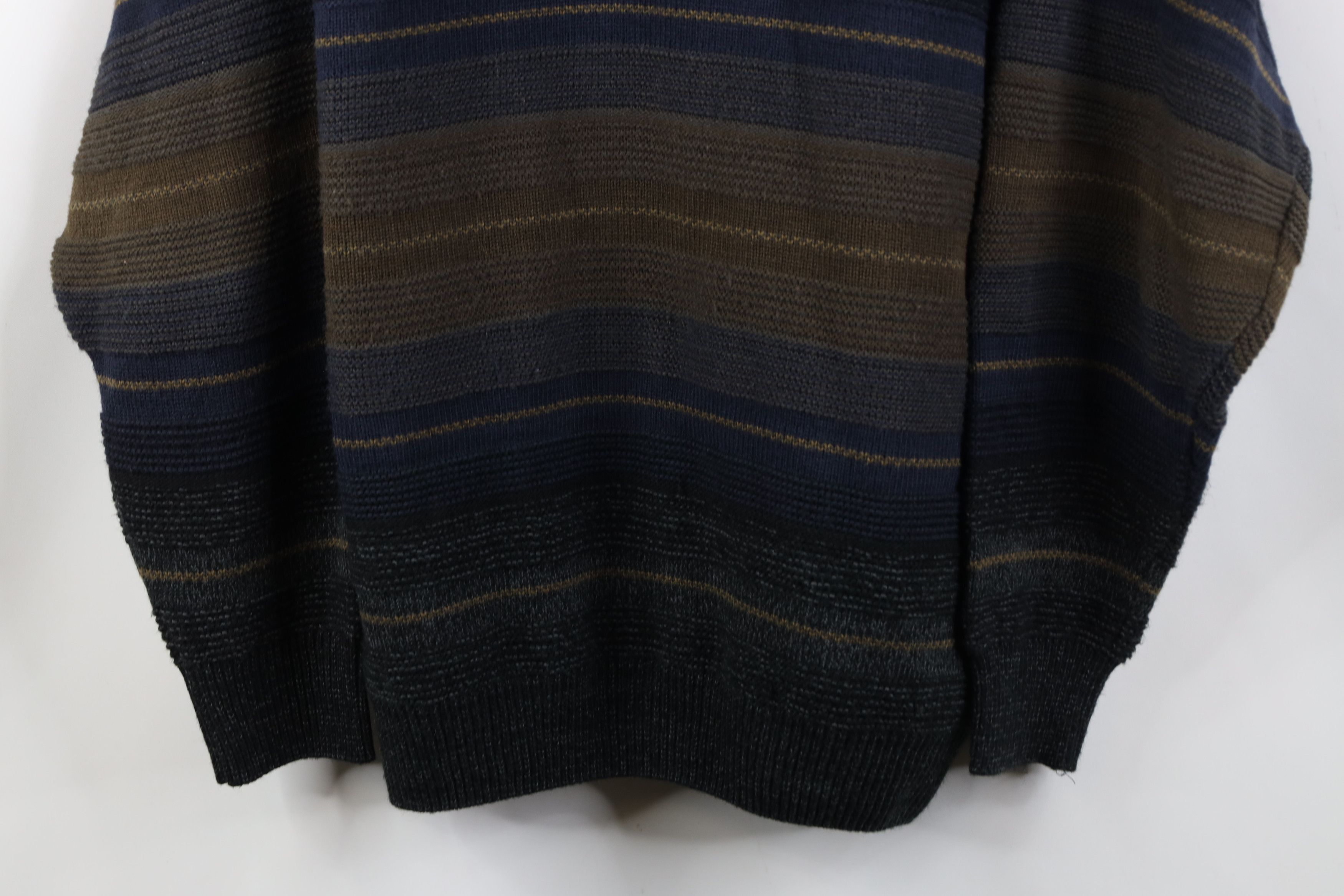 Vintage Vintage 90s Streetwear Earth Tone Knit Crewneck Sweater Size US XXL / EU 58 / 5 - 3 Thumbnail