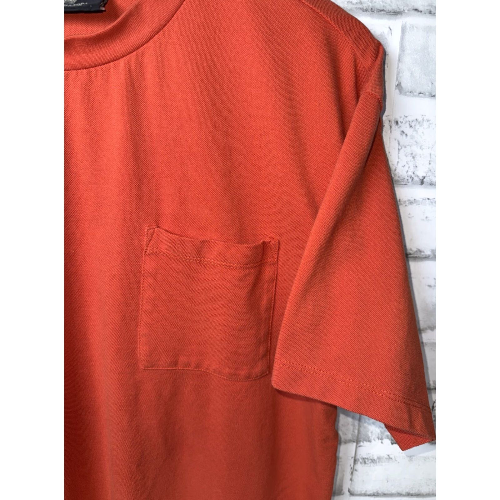 Scotch & Soda VINTAGE Scotch & Soda Pocket Tee Shirt Mens Medium Orange Short Sleeve Cotton American Size US 31 - 3 Thumbnail