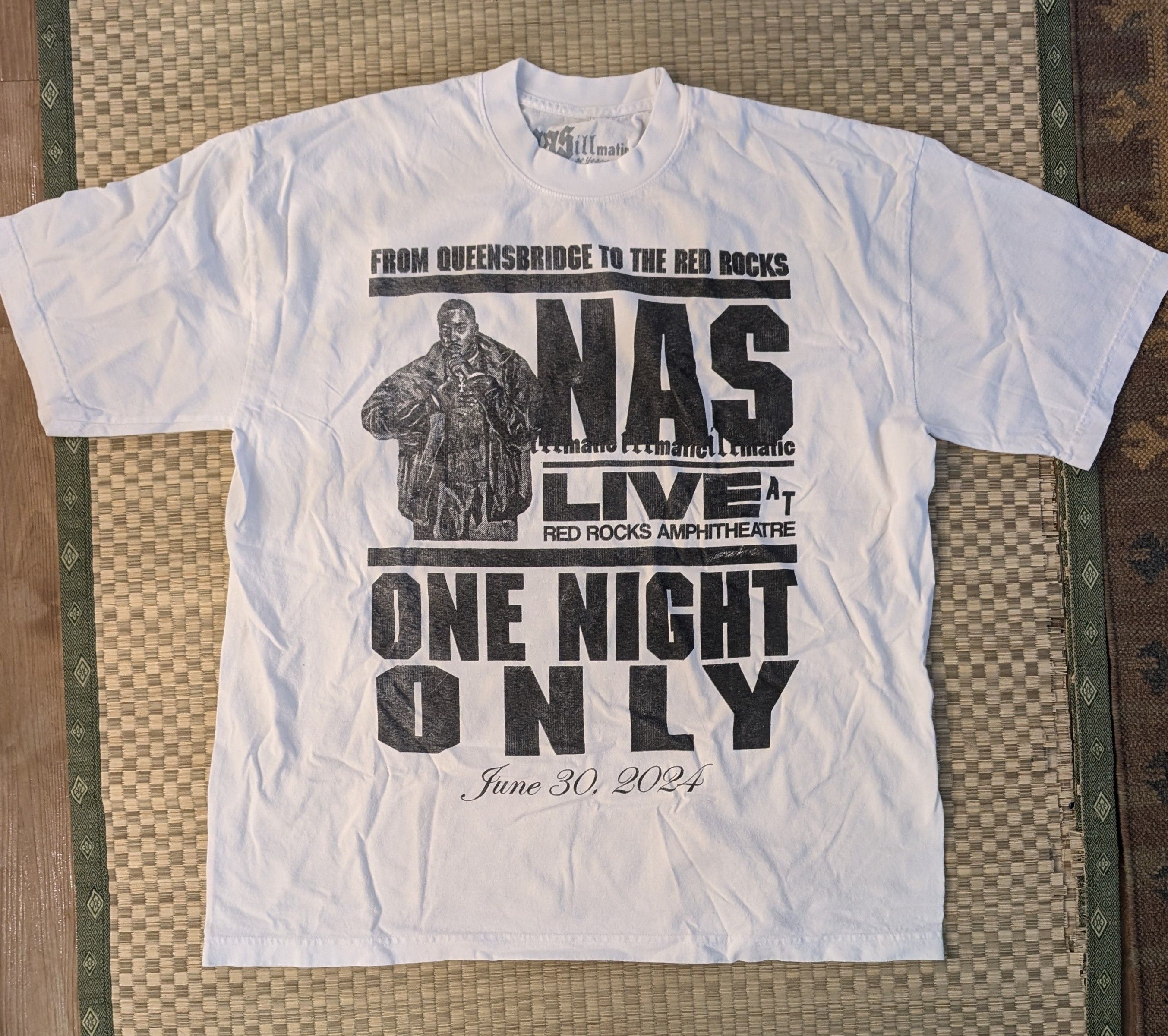 Nas NEW RARE Nas Red Rocks One Night Only T-shirt | Grailed
