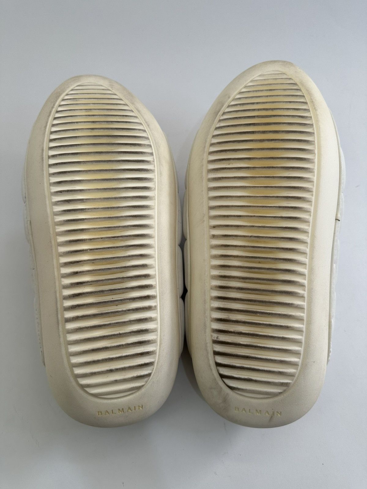 Balmain Balmain White ‘B-IT’ quilted slide Size 42 Size US 9 / EU 42 - 8 Thumbnail