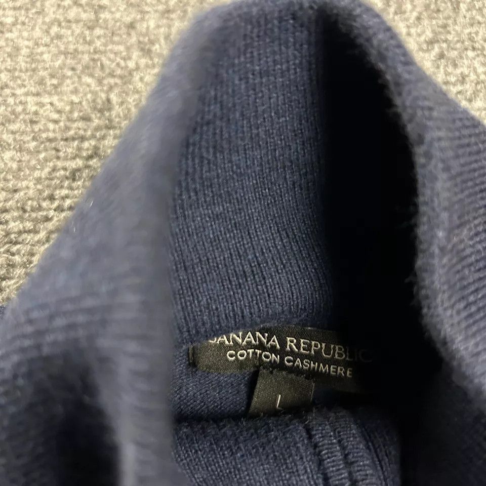 Banana Republic Banana Republic Sweater Mens Large 1/4 Zip Mock Neck Size US L / EU 52-54 / 3 - 5 Thumbnail