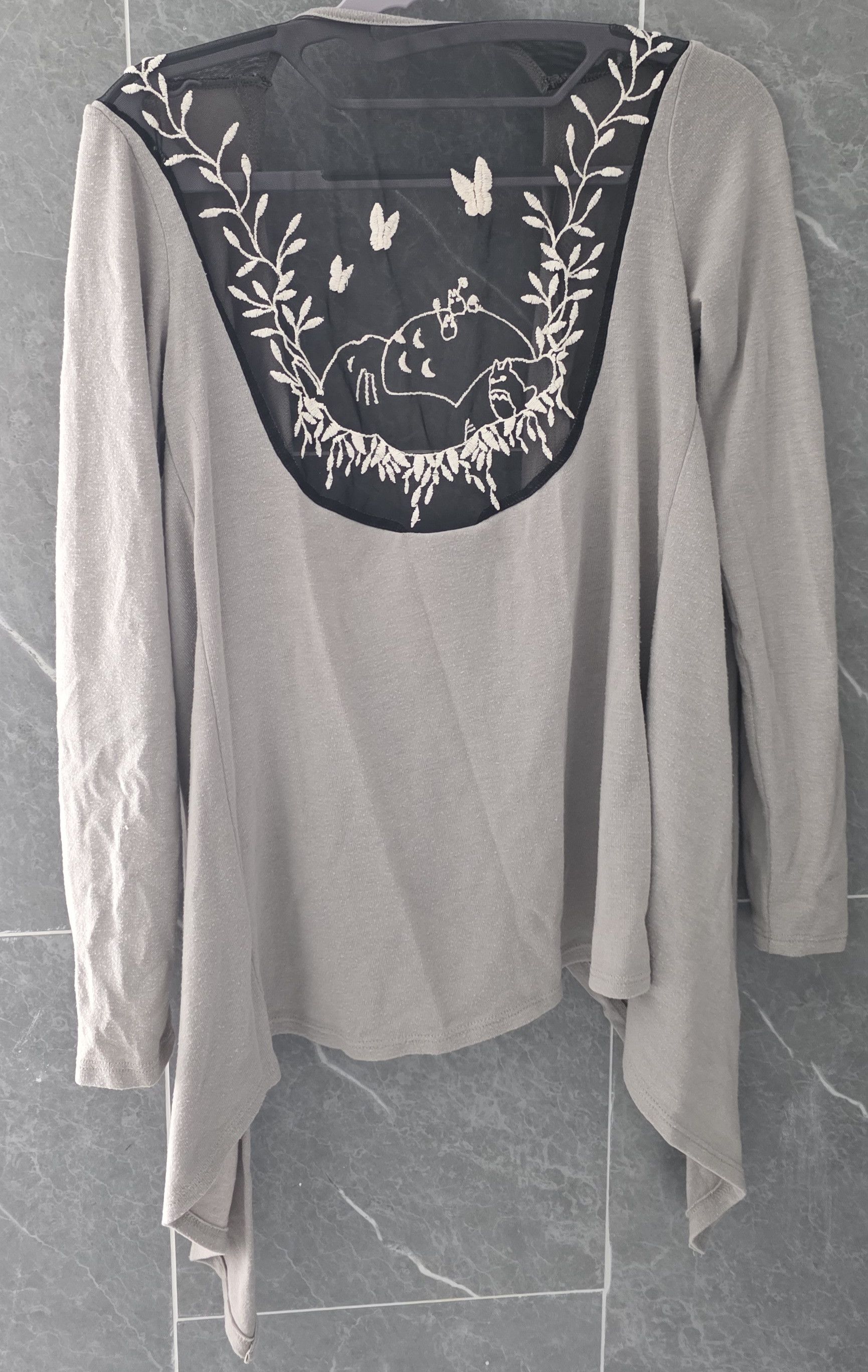 Other Studio Ghibli My Neighbor Totoro Open Front Cardigan Gray XS Size XS / US 0-2 / IT 36-38 - 2 Thumbnail