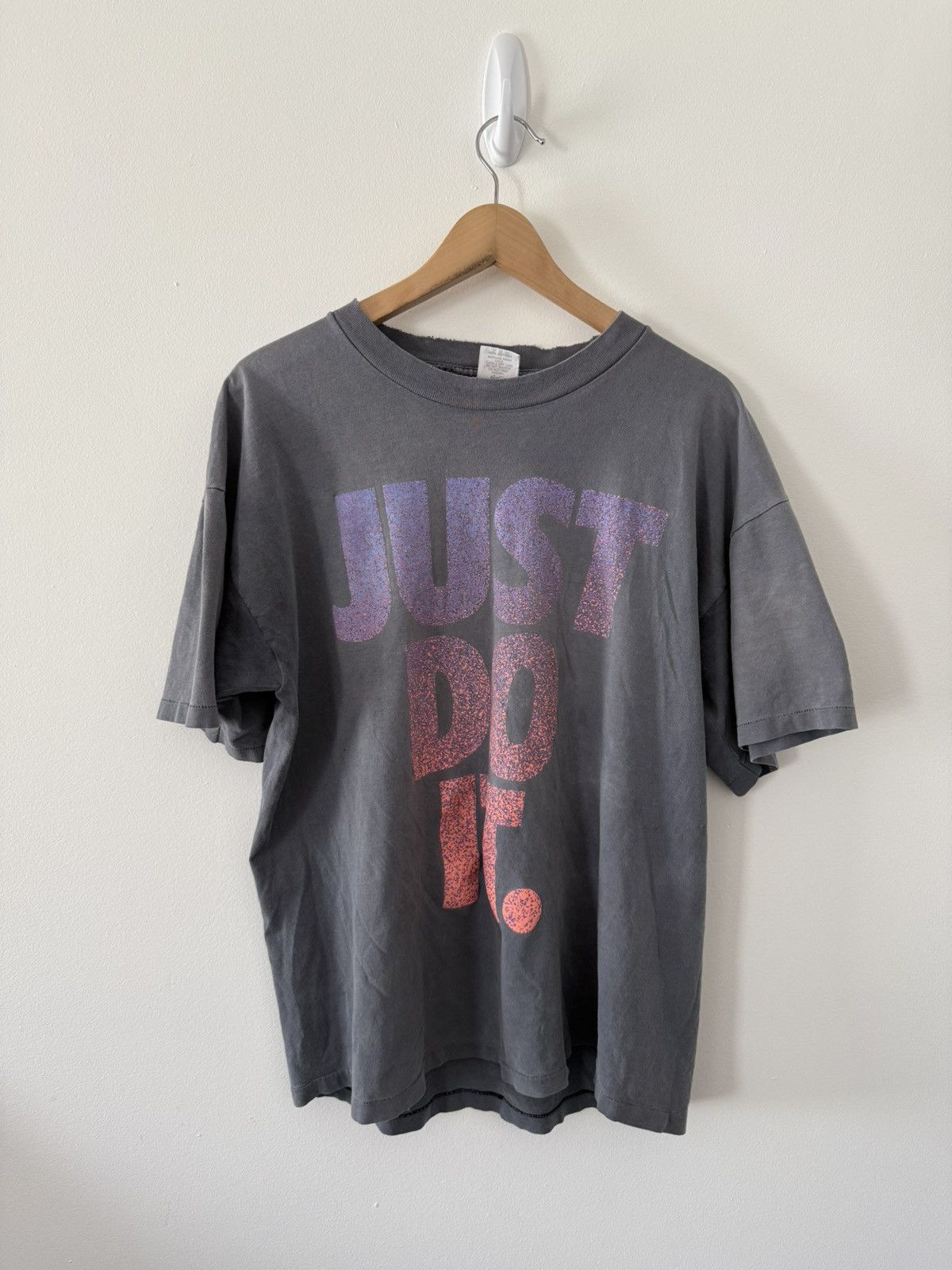 Nike Vintage Nike Just Do It Tee Size US XL / EU 56 / 4 - 1 Thumbnail