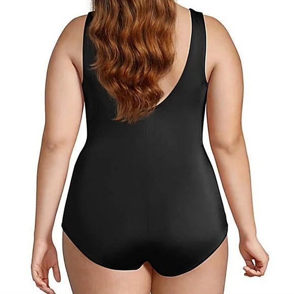 Lands' End Full Coverage One-Piece Swimsuit Sz 16 Size ONE SIZE - 2 Thumbnail