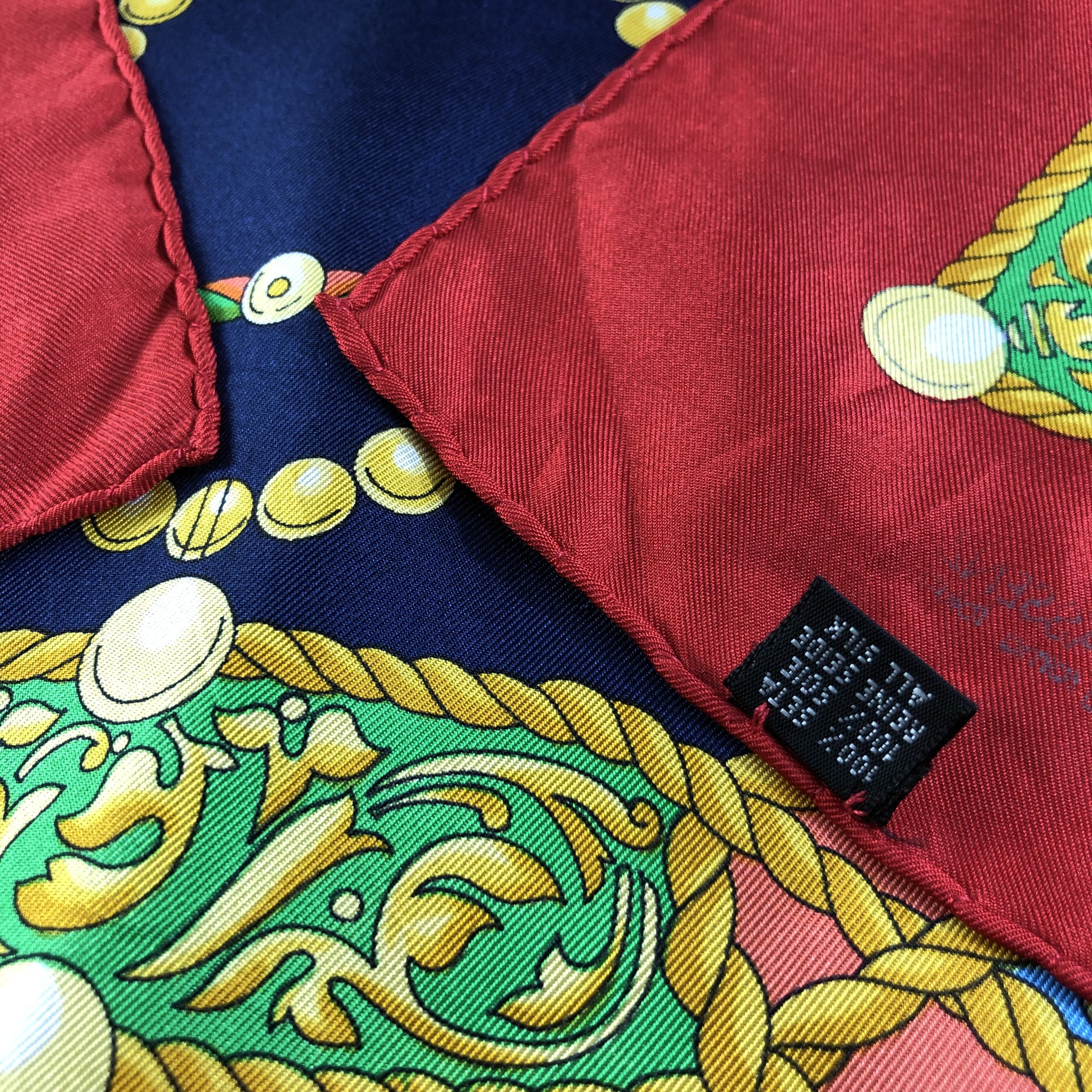 Vintage Vintage Massenz Roma Luxury Silk Scarf M485 Size ONE SIZE - 7 Thumbnail