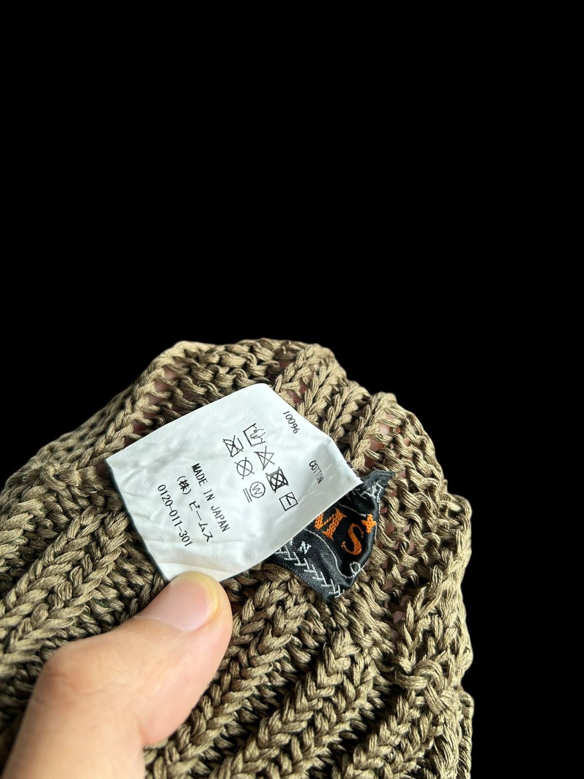 Japanese Brand × Kapital × Vintage Made in Japan Beams Crochet Knitted Beanie Hats🎌 Size ONE SIZE - 5 Thumbnail