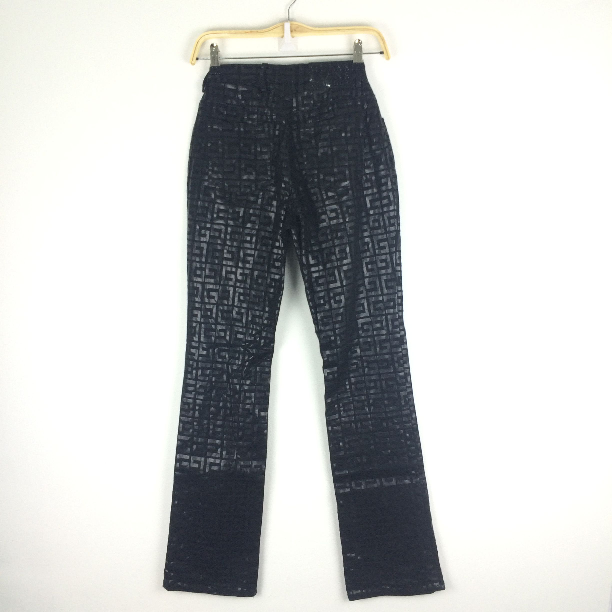 Guess X22 GUESS JEANS GLAMOUR MONOGRAM HIGH WAIST PANTS Size 24" / US 00 / IT 34 - 1 Thumbnail