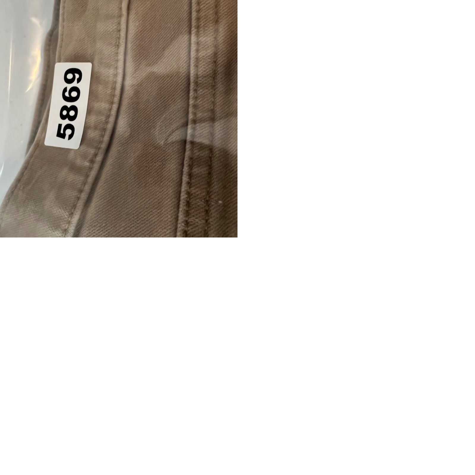 J.Crew J.CREW Slim Fit Pants Beige Stretch Cotton Blend 33 x 29 Mens Chino Straight Front Pocket Slah/Bayonet? Size US 33 - 9 Thumbnail