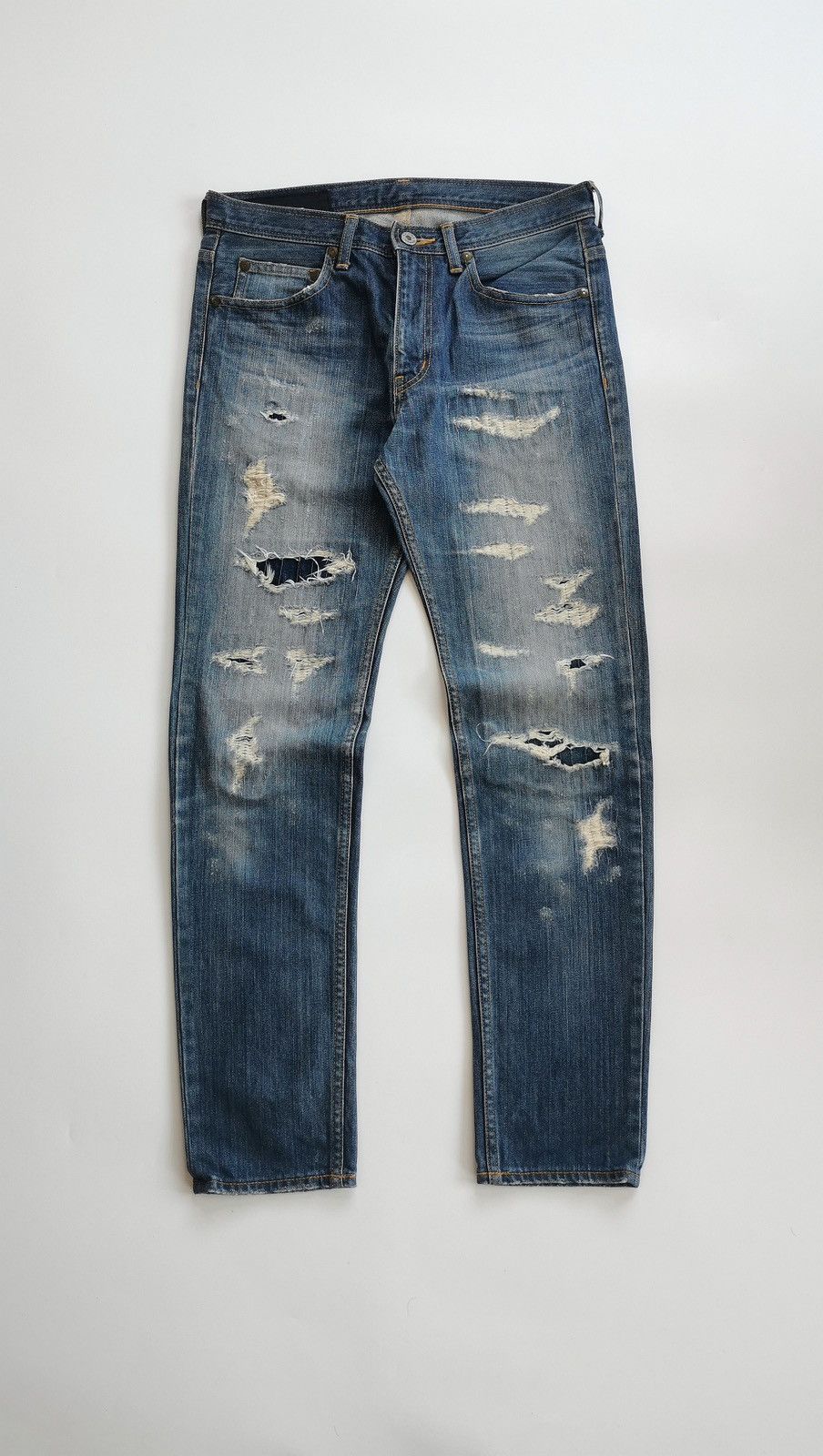 NANO universe × Number (N)ine Boro Distressed Nano Universe Denim Jeans Size US 29 - 2 Thumbnail